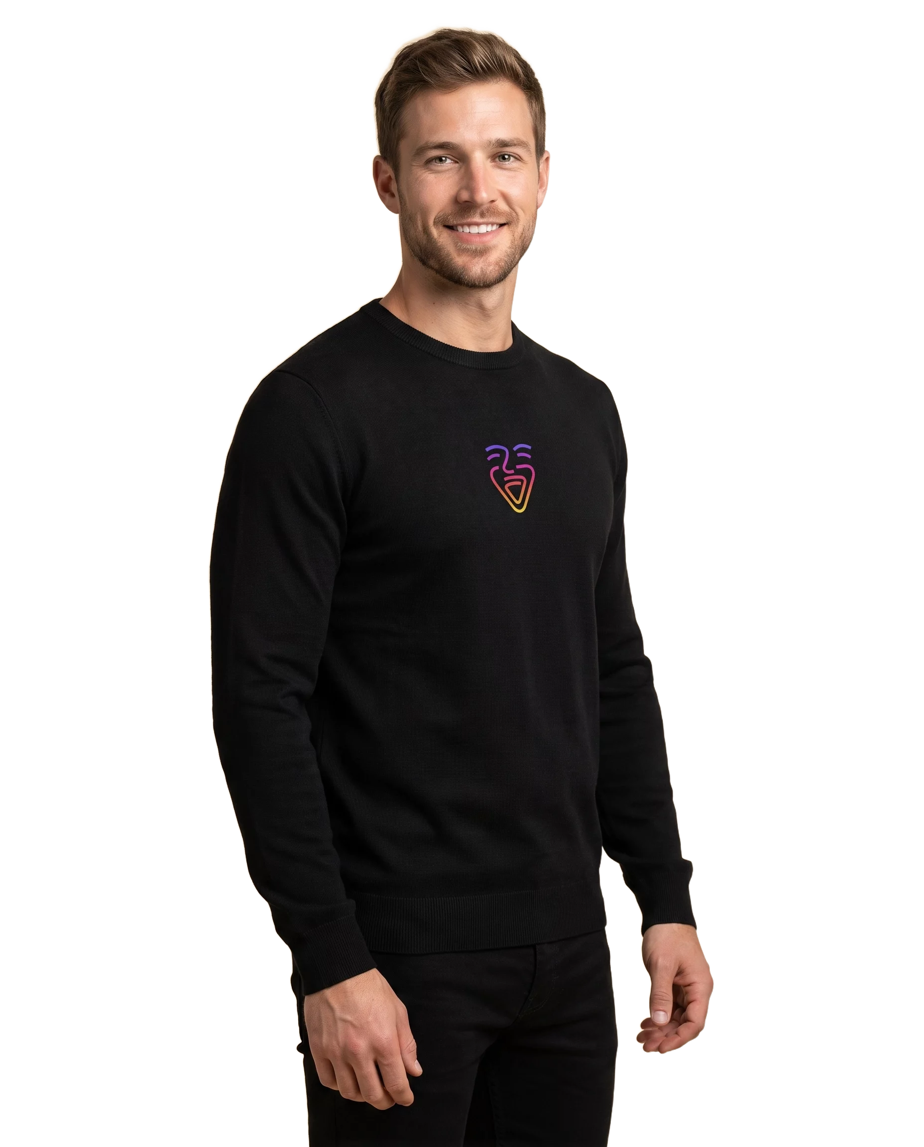 OneFam Logo Sweater – Model (Mann)
