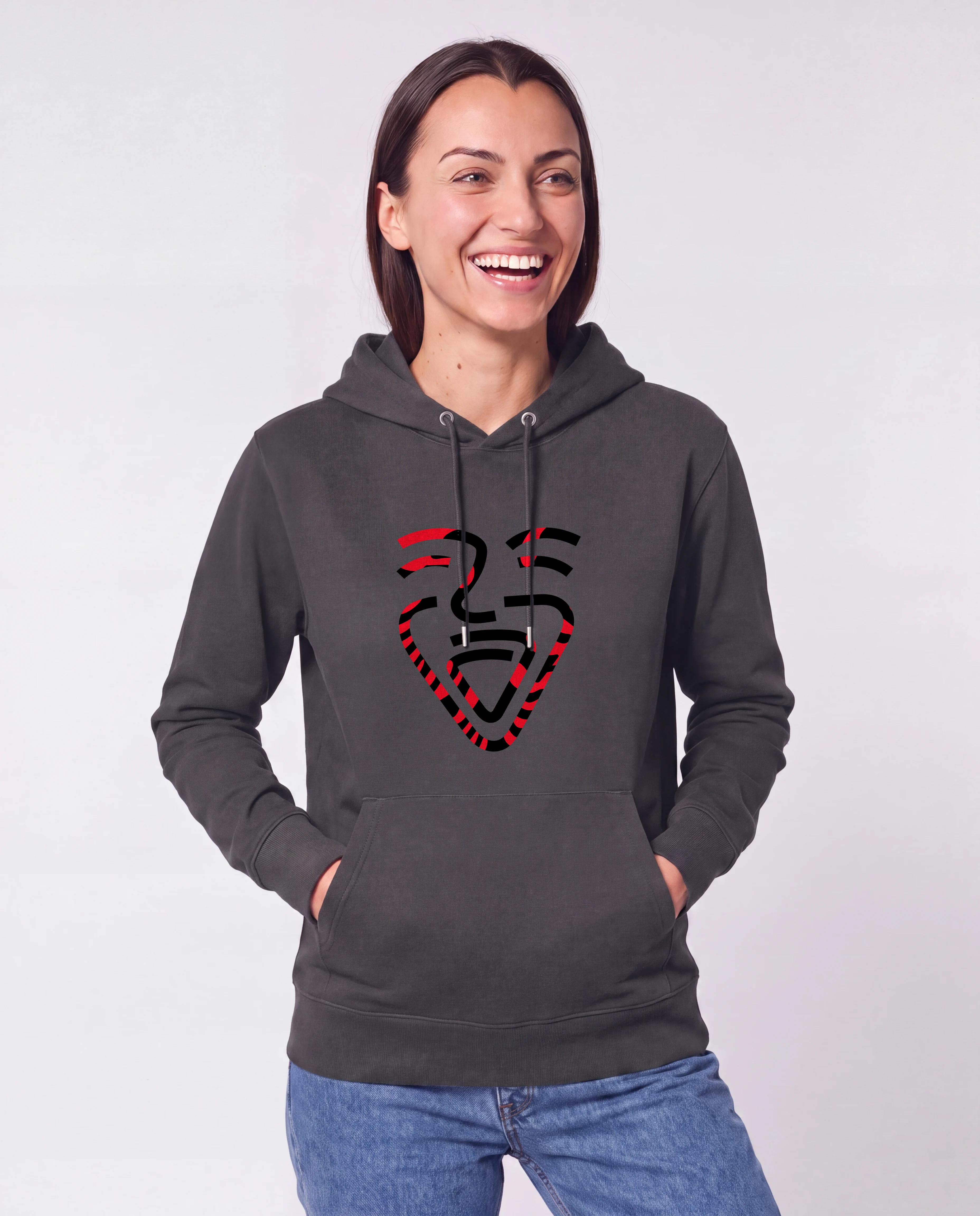 Albanien Hoodie Anthracite – Frau Taschen