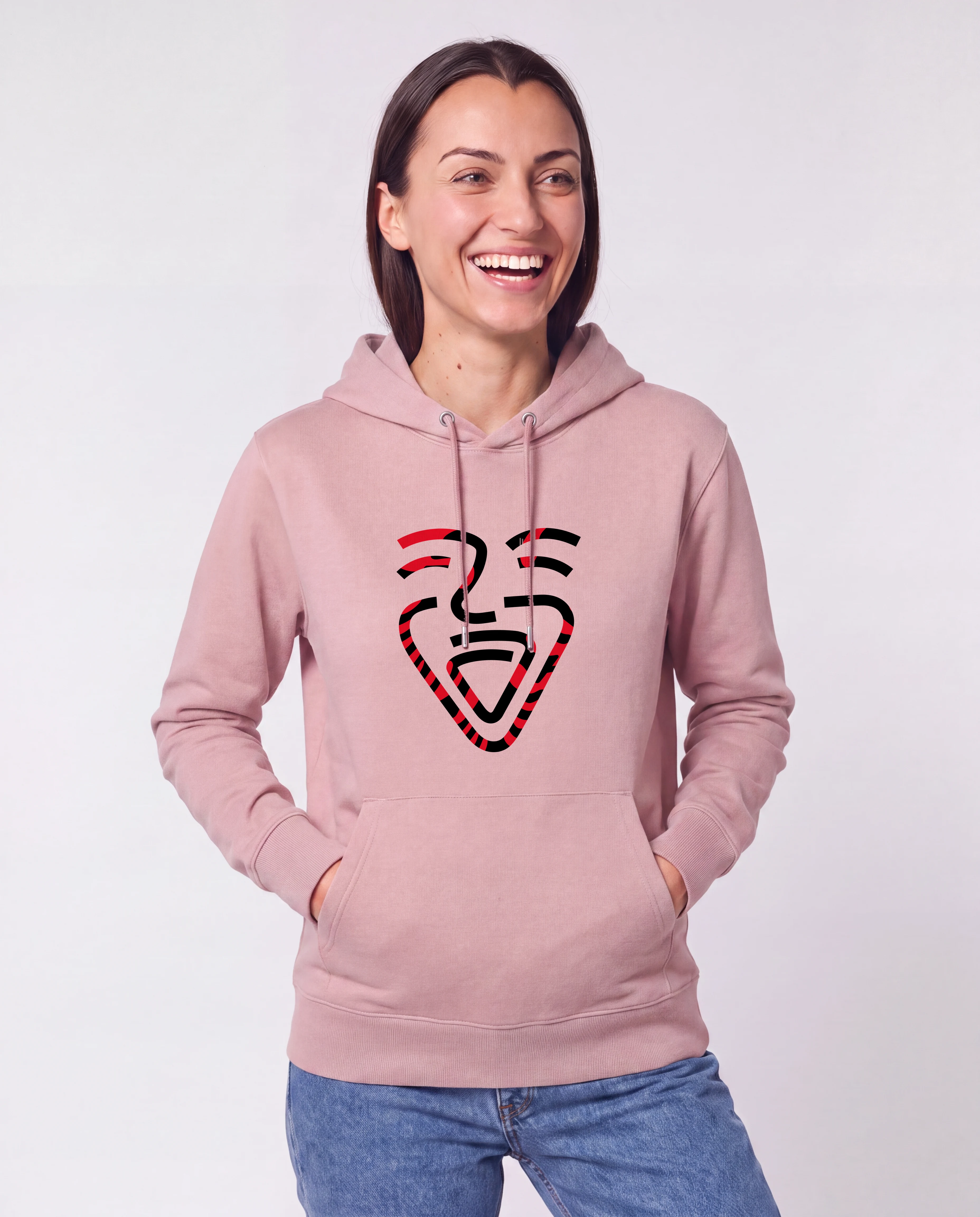 Albanien Hoodie CottonPink – Frau Taschen