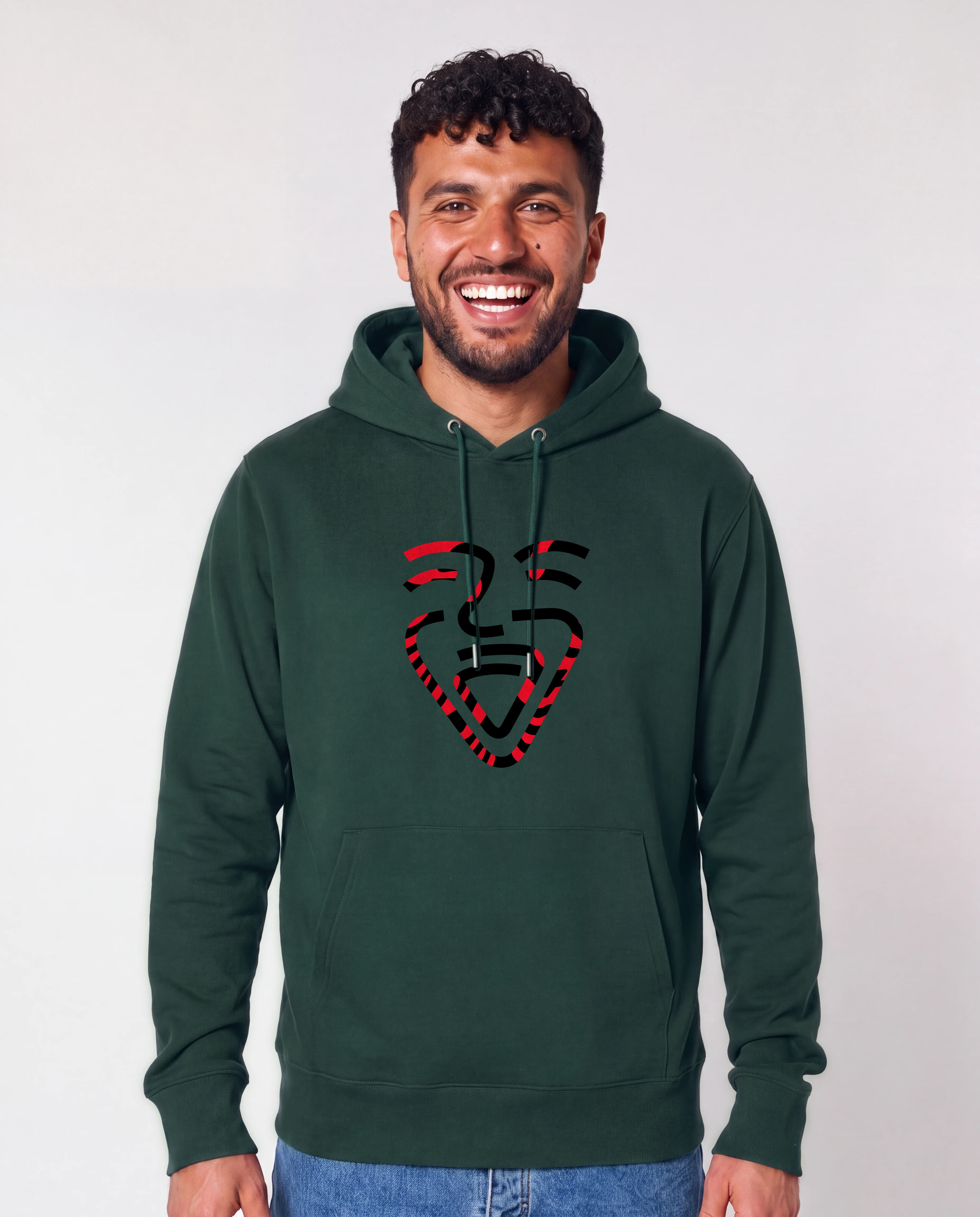 Albanien Hoodie GlazedGreen – Mann frontal