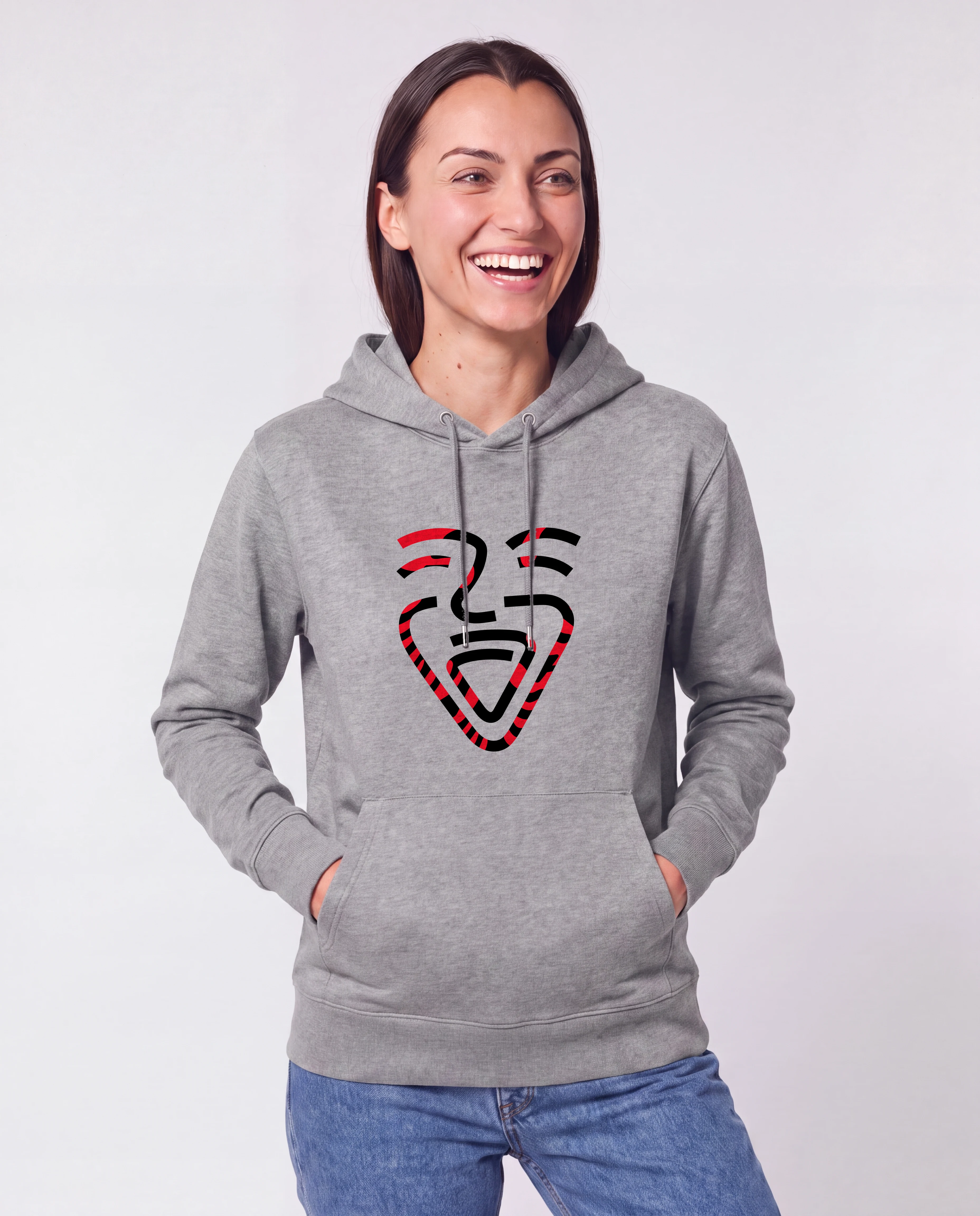 Albanien Hoodie HeatherGrey – Frau Taschen