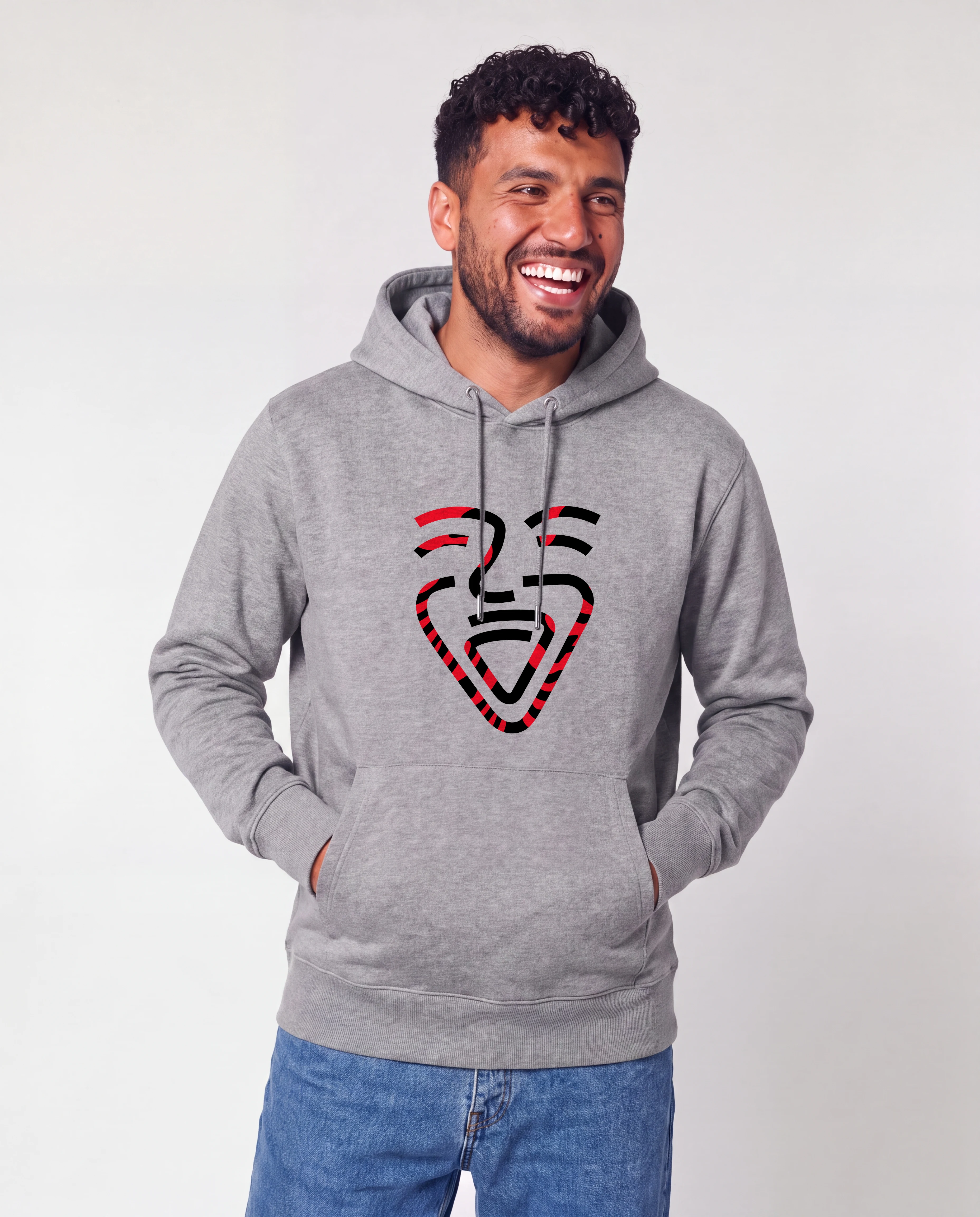 Albanien Hoodie HeatherGrey – Mann Taschen