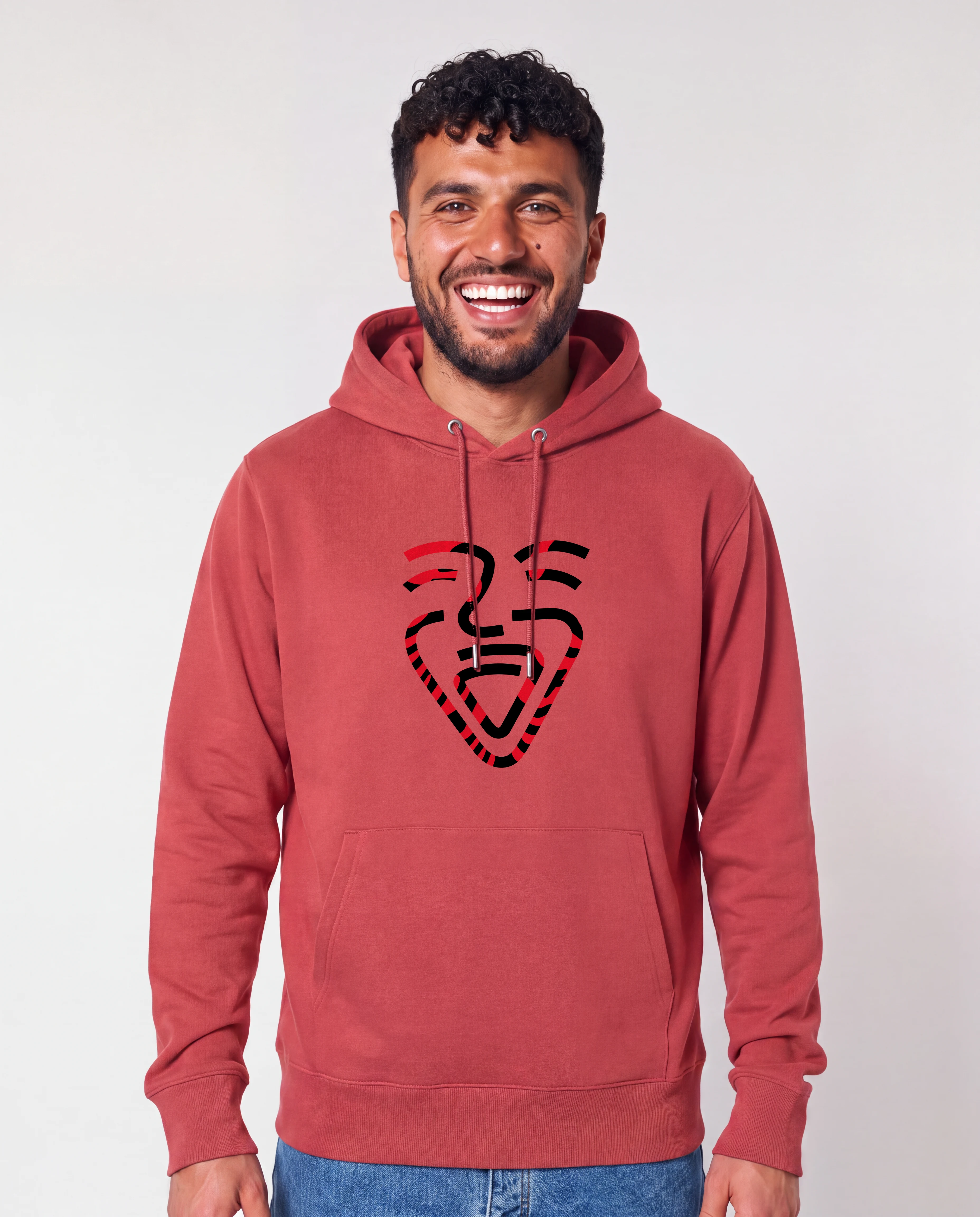 Albanien Hoodie Red – Mann frontal