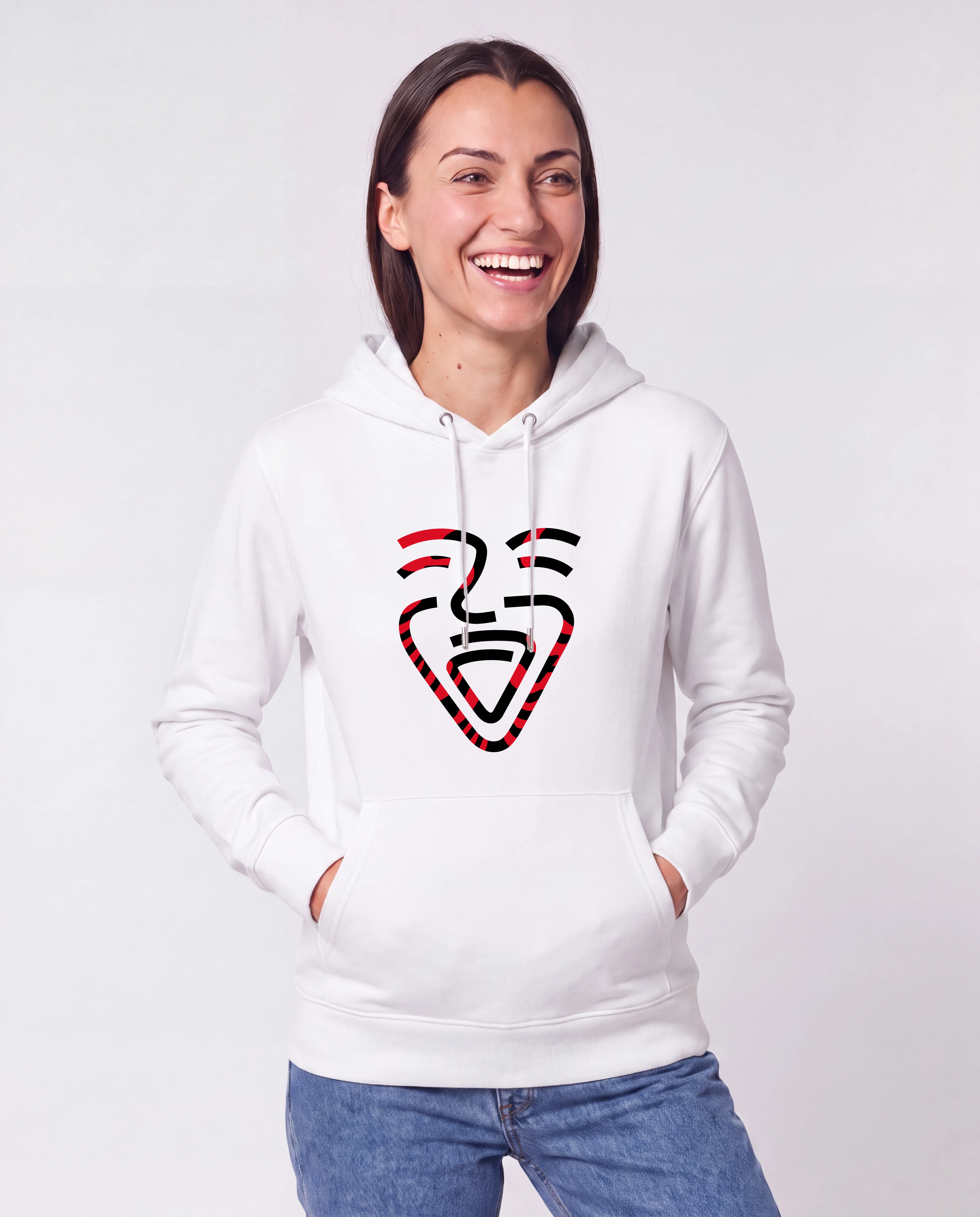Albanien Hoodie White – Frau Taschen