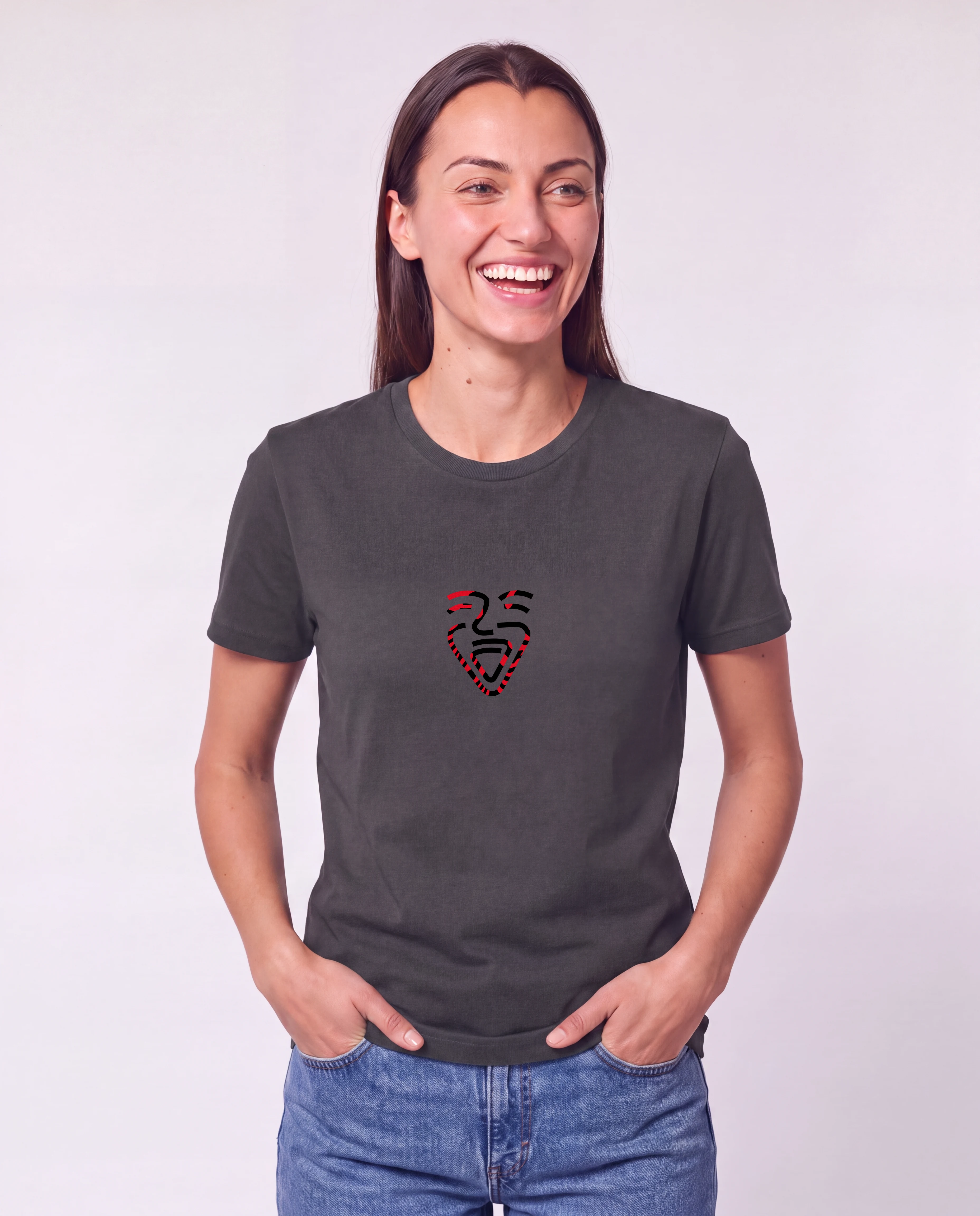 Albanien Shirt Anthracite – Frau Taschen