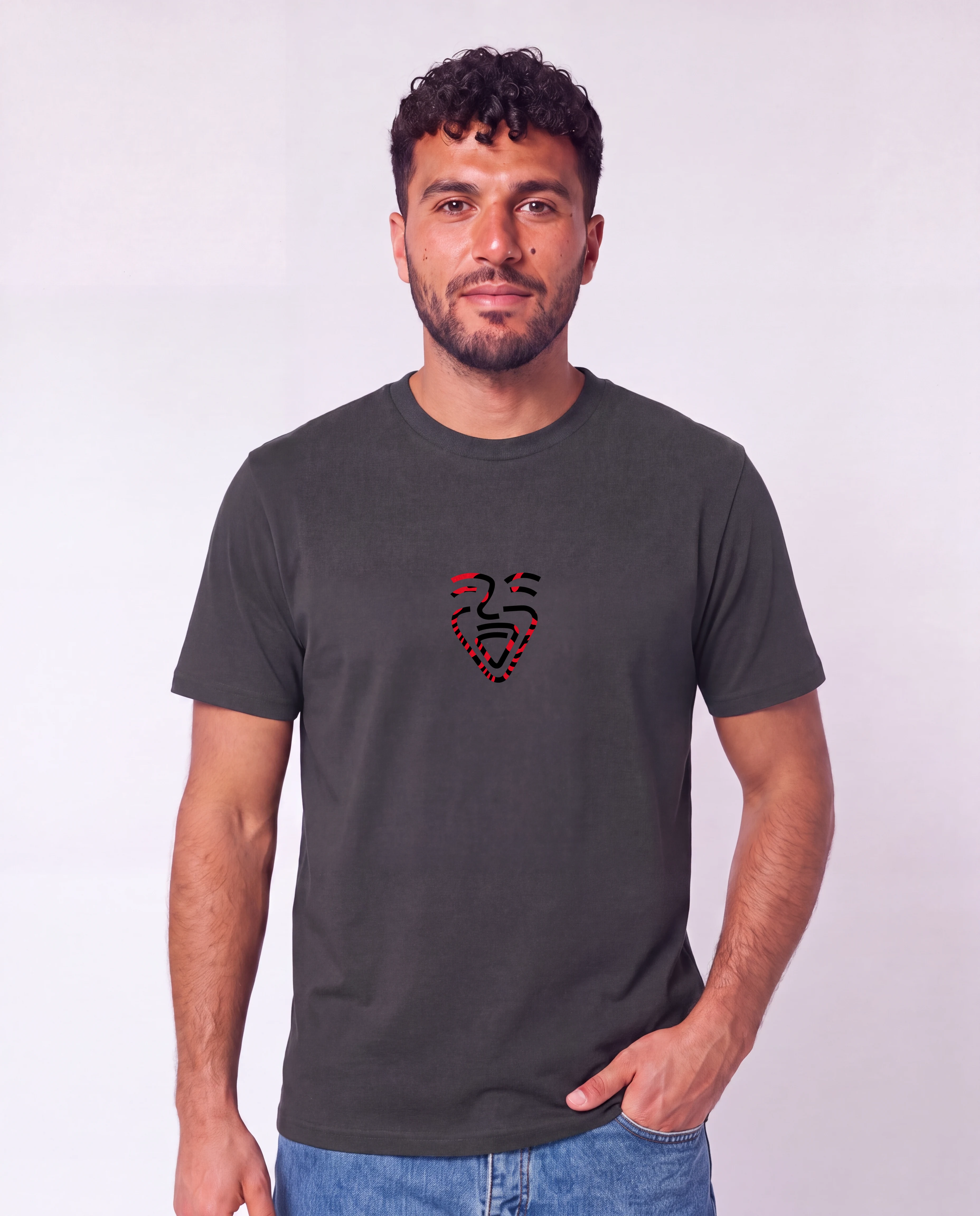 Albanien Shirt Anthracite – Mann Hüfte