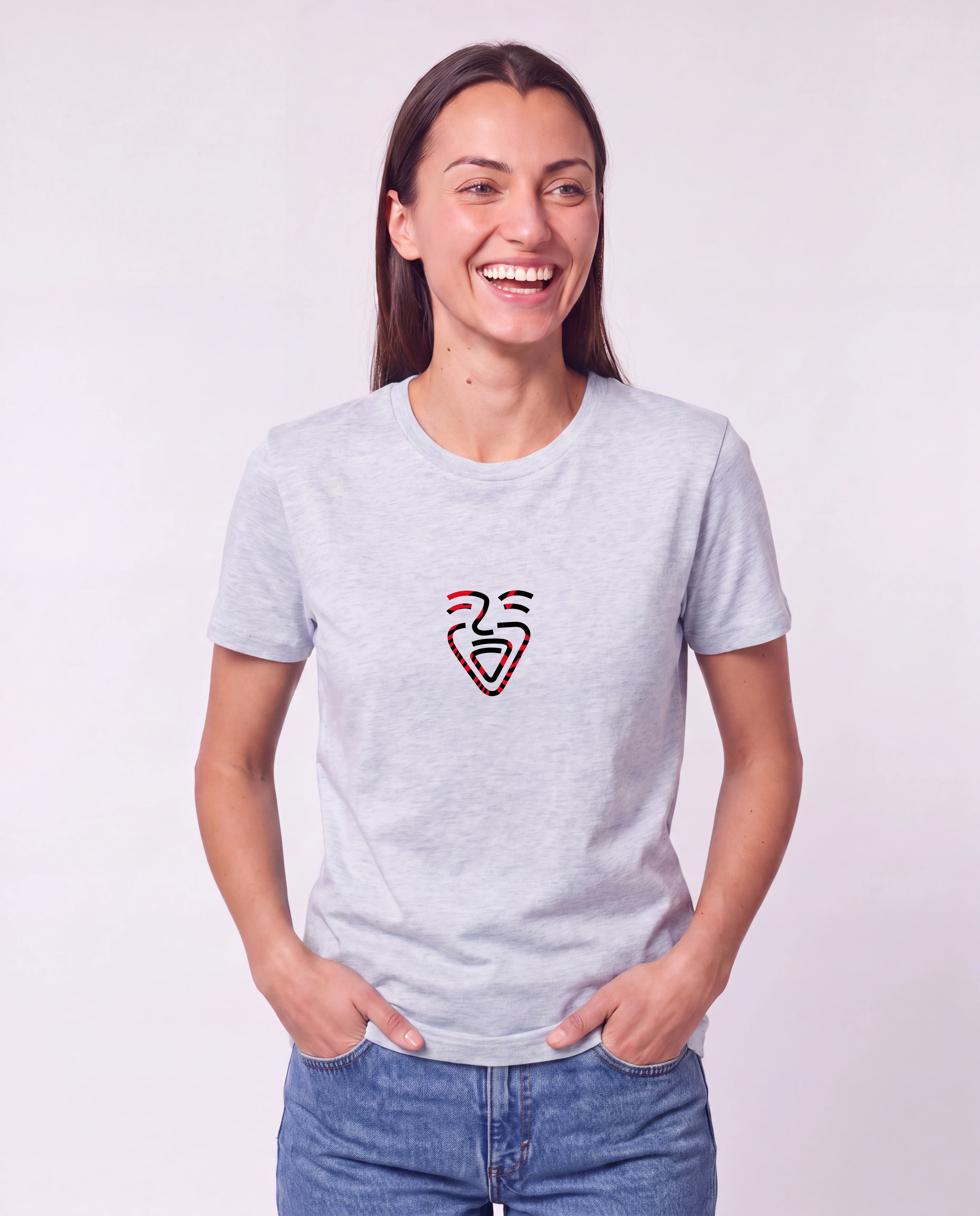 Albanien Shirt CoolHeatherGrey – Frau Taschen