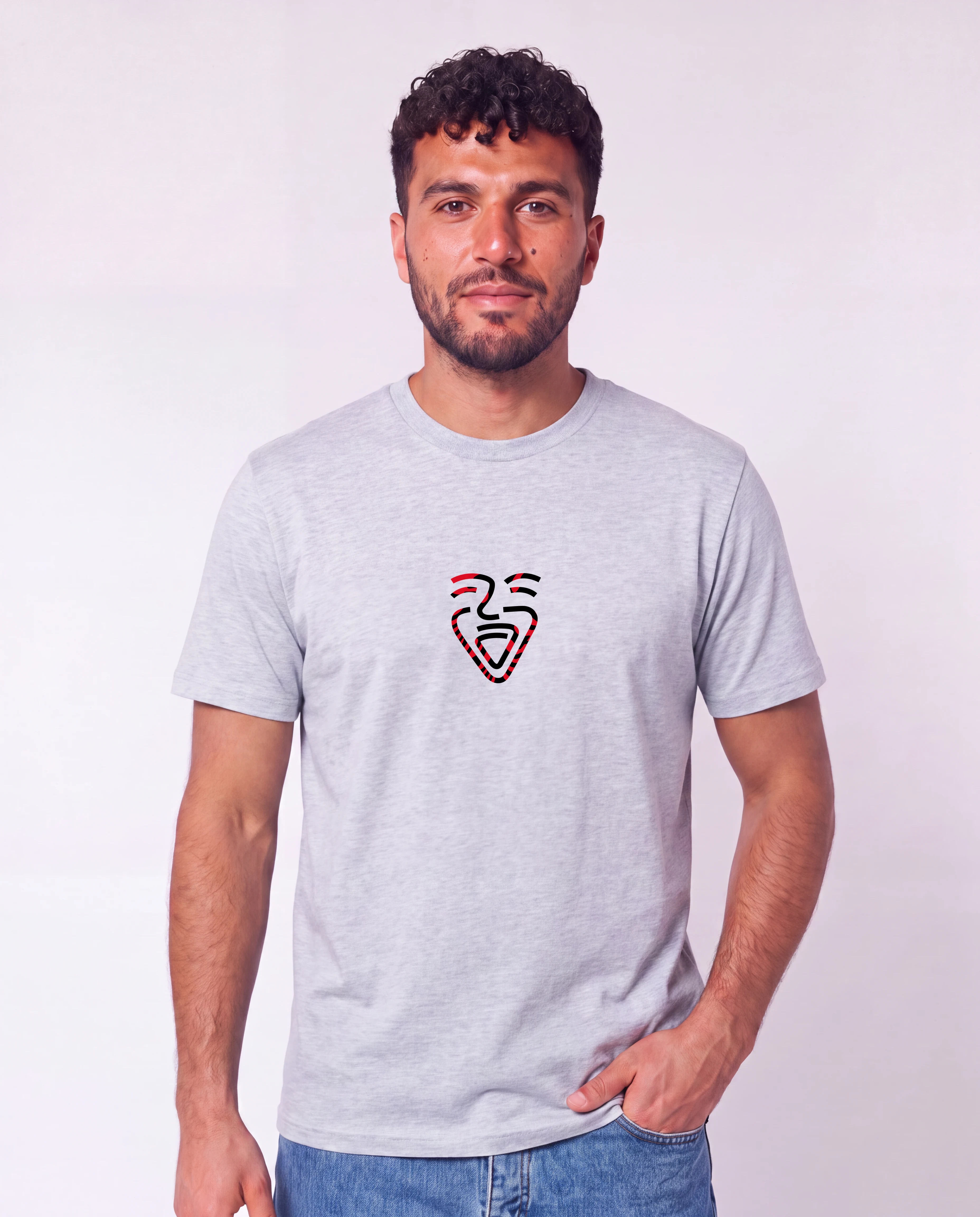 Albanien Shirt CoolHeatherGrey – Mann Hüfte