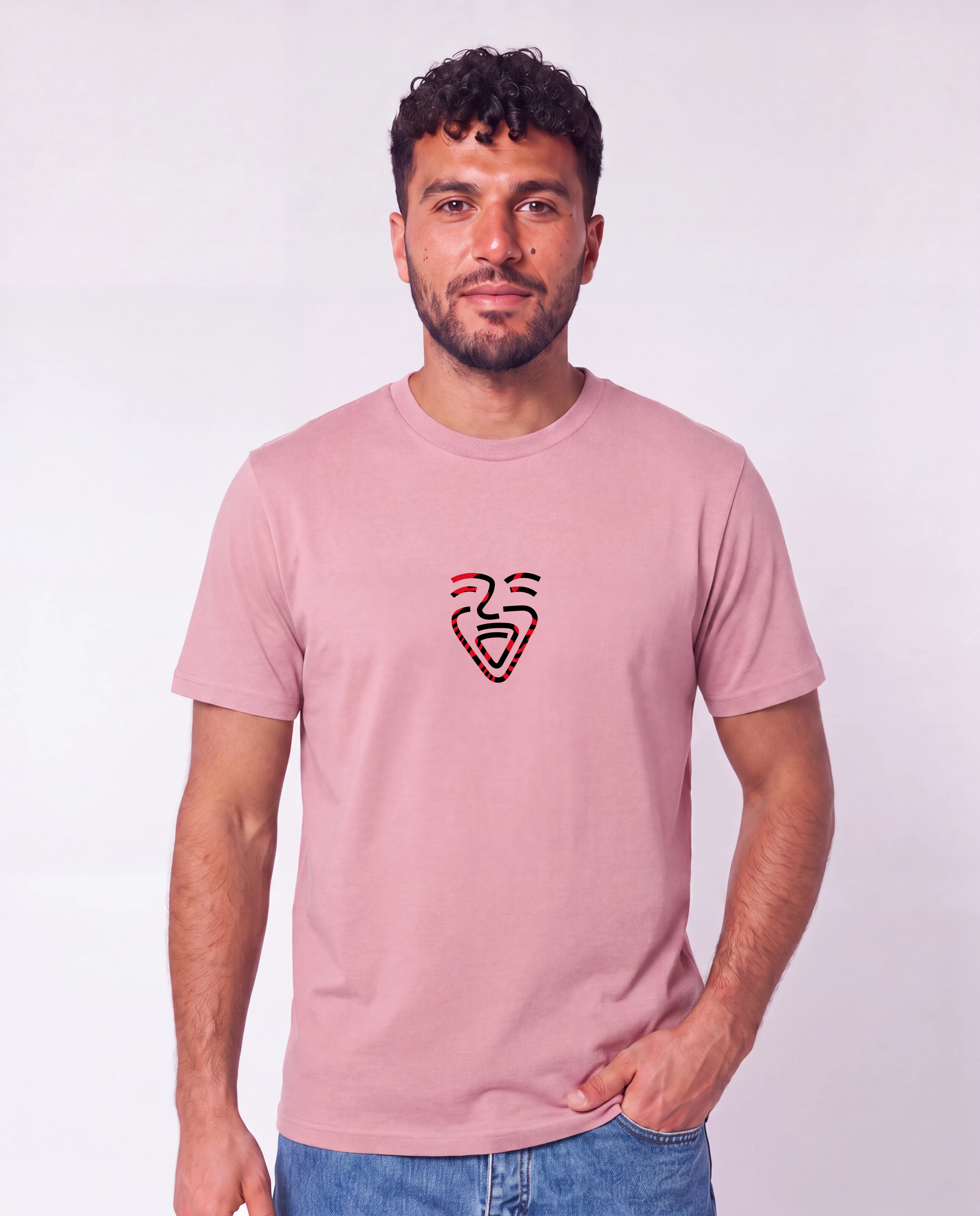 Albanien Shirt CottonPink – Mann Hüfte