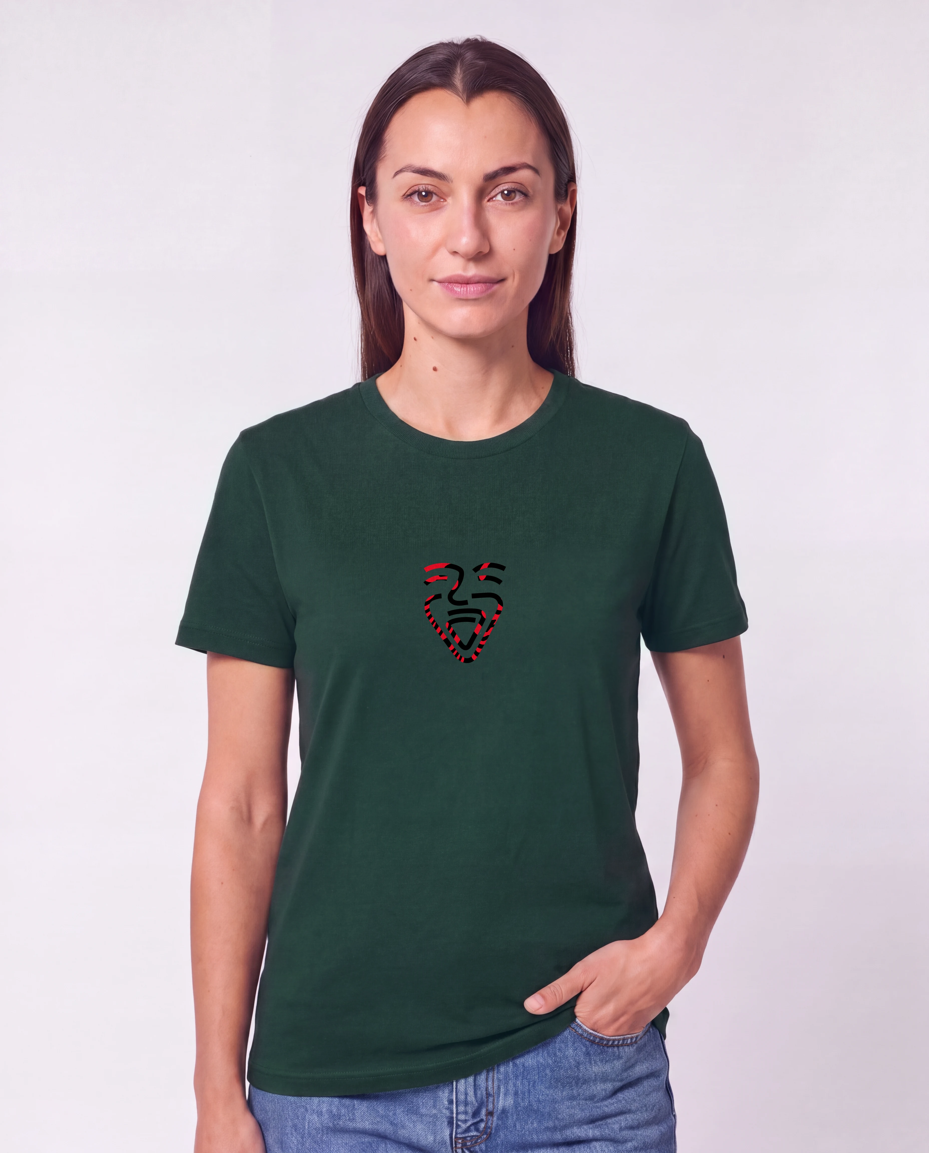 Albanien Shirt GlazedGreen – Frau Hüfte