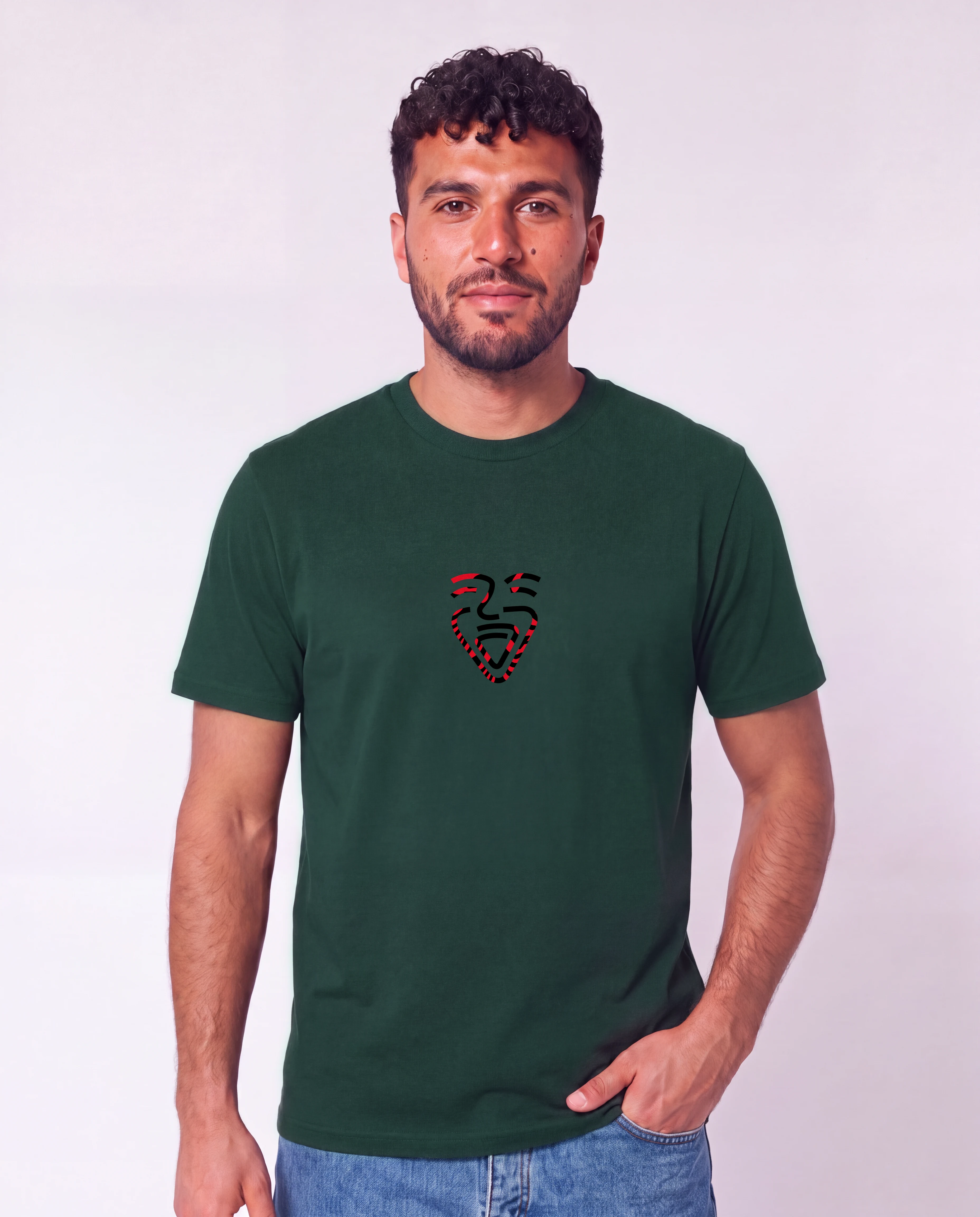 Albanien Shirt GlazedGreen – Mann Hüfte