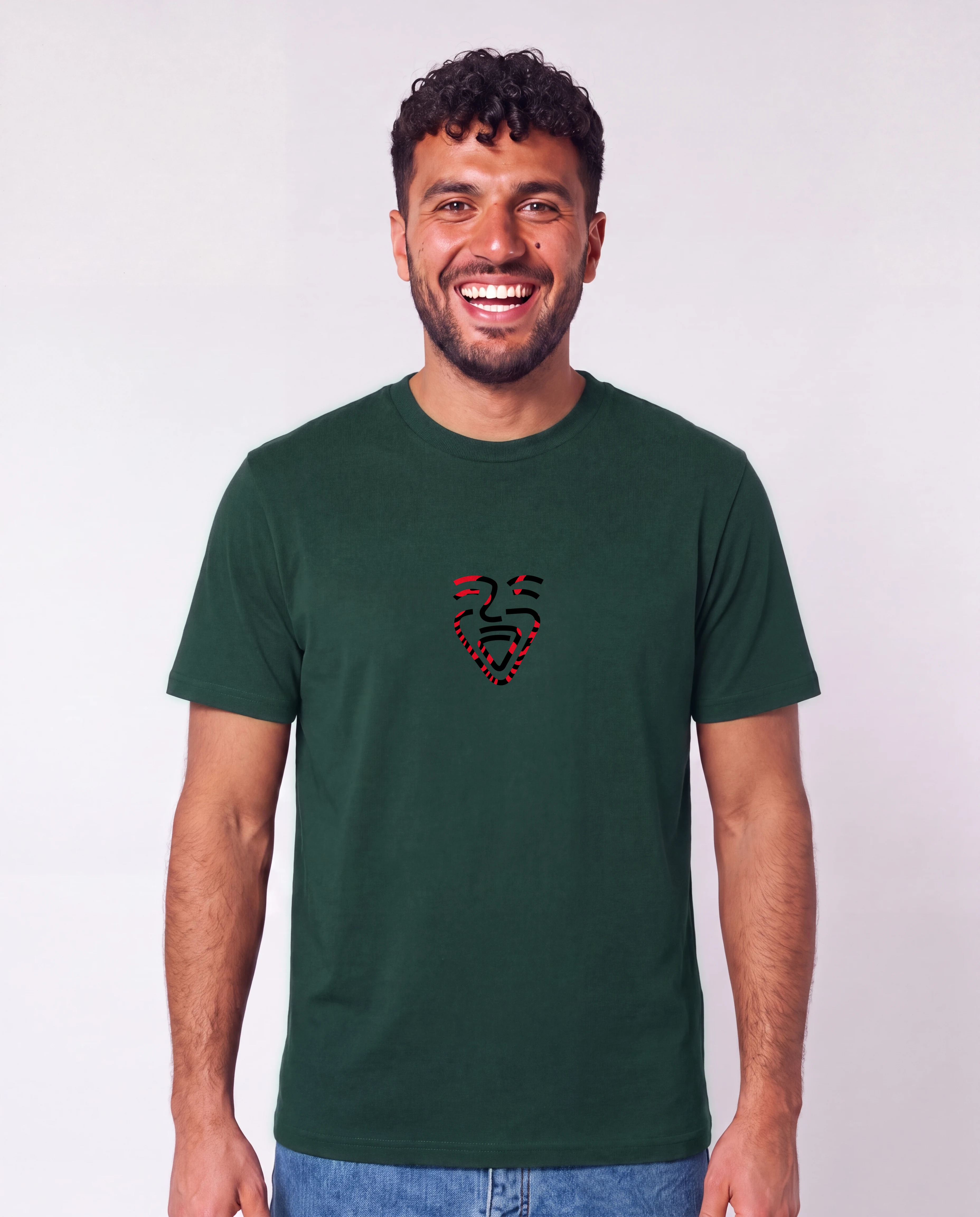 Albanien Shirt GlazedGreen – Mann frontal