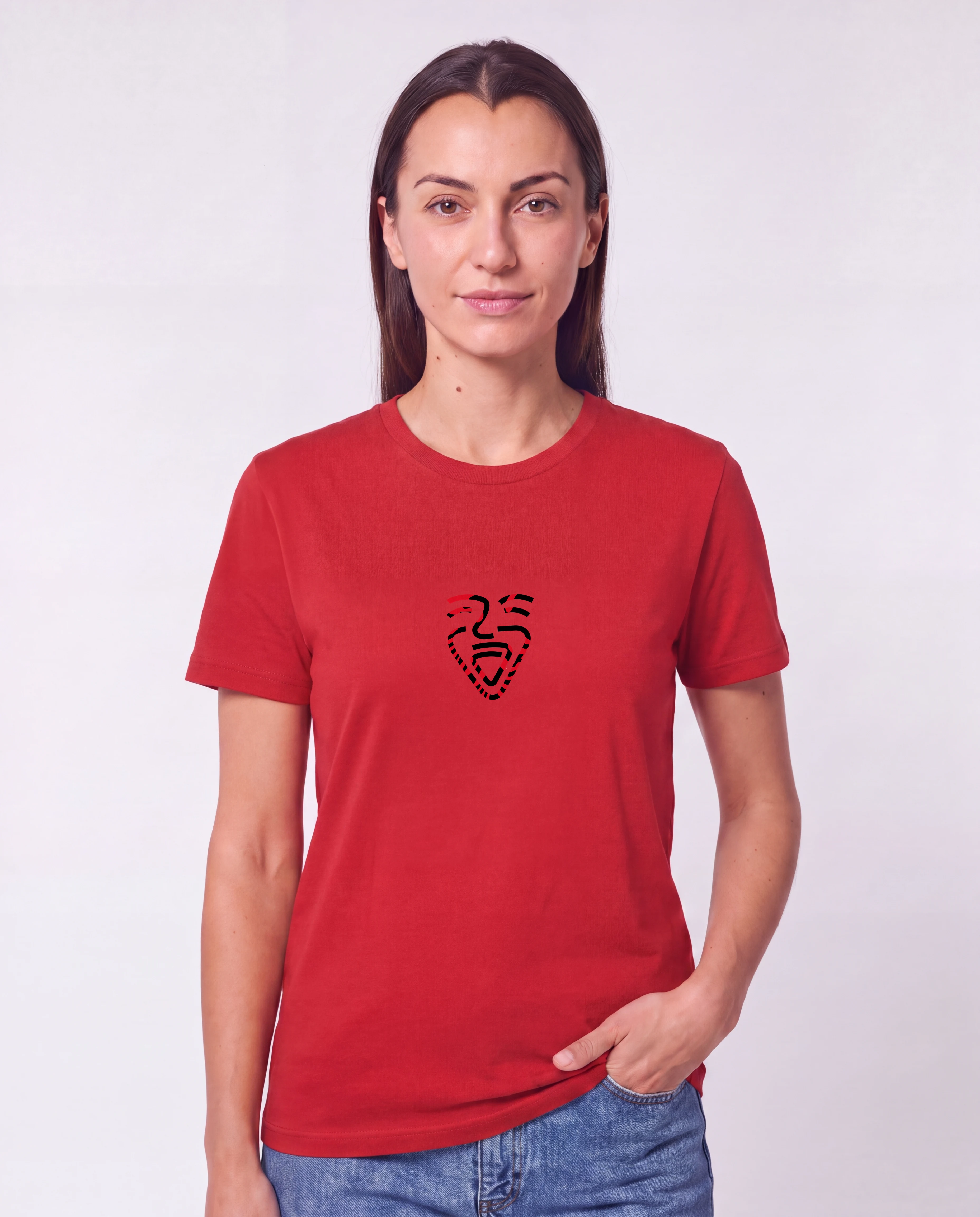 Albanien Shirt Red – Frau Hüfte