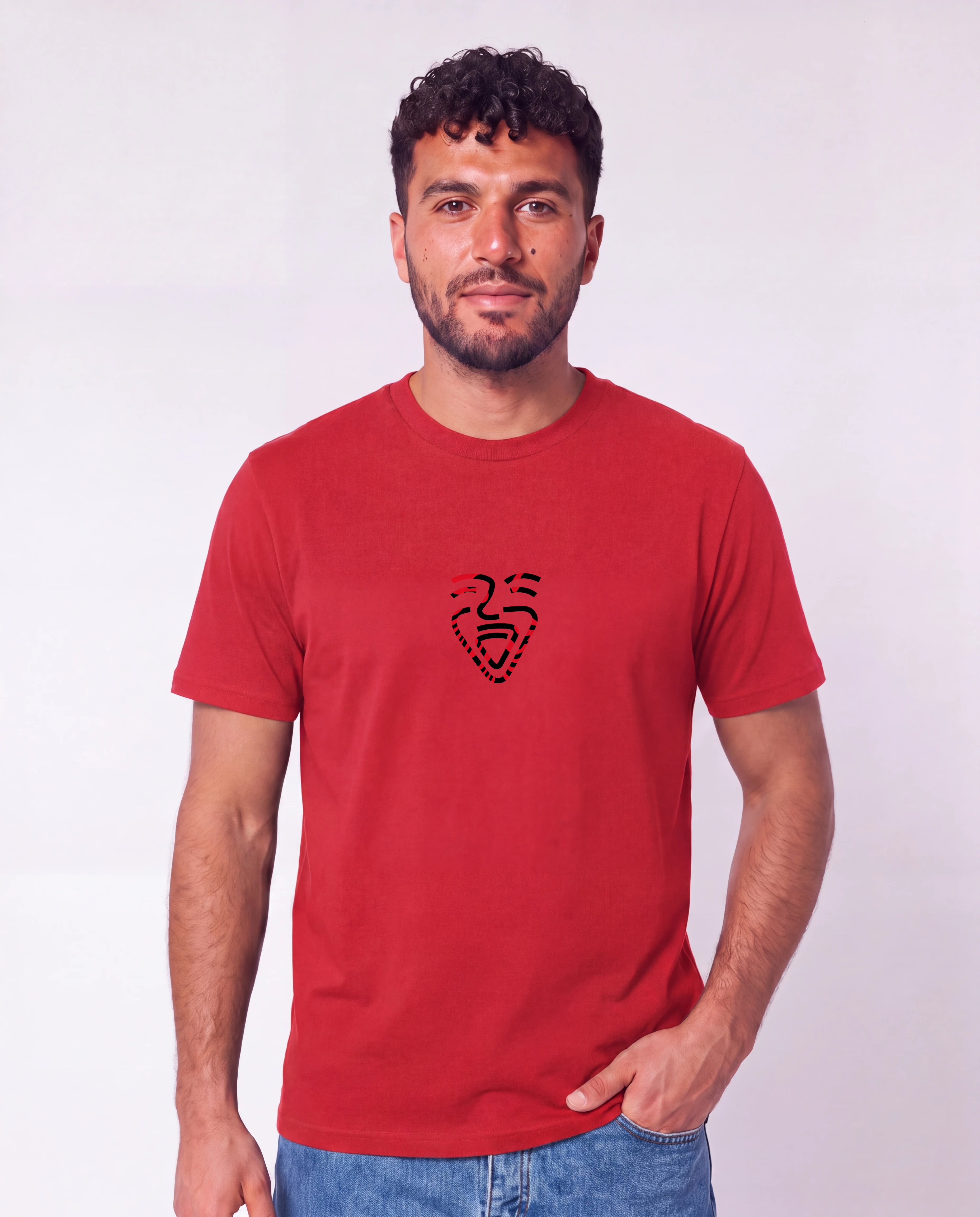 Albanien Shirt Red – Mann Hüfte