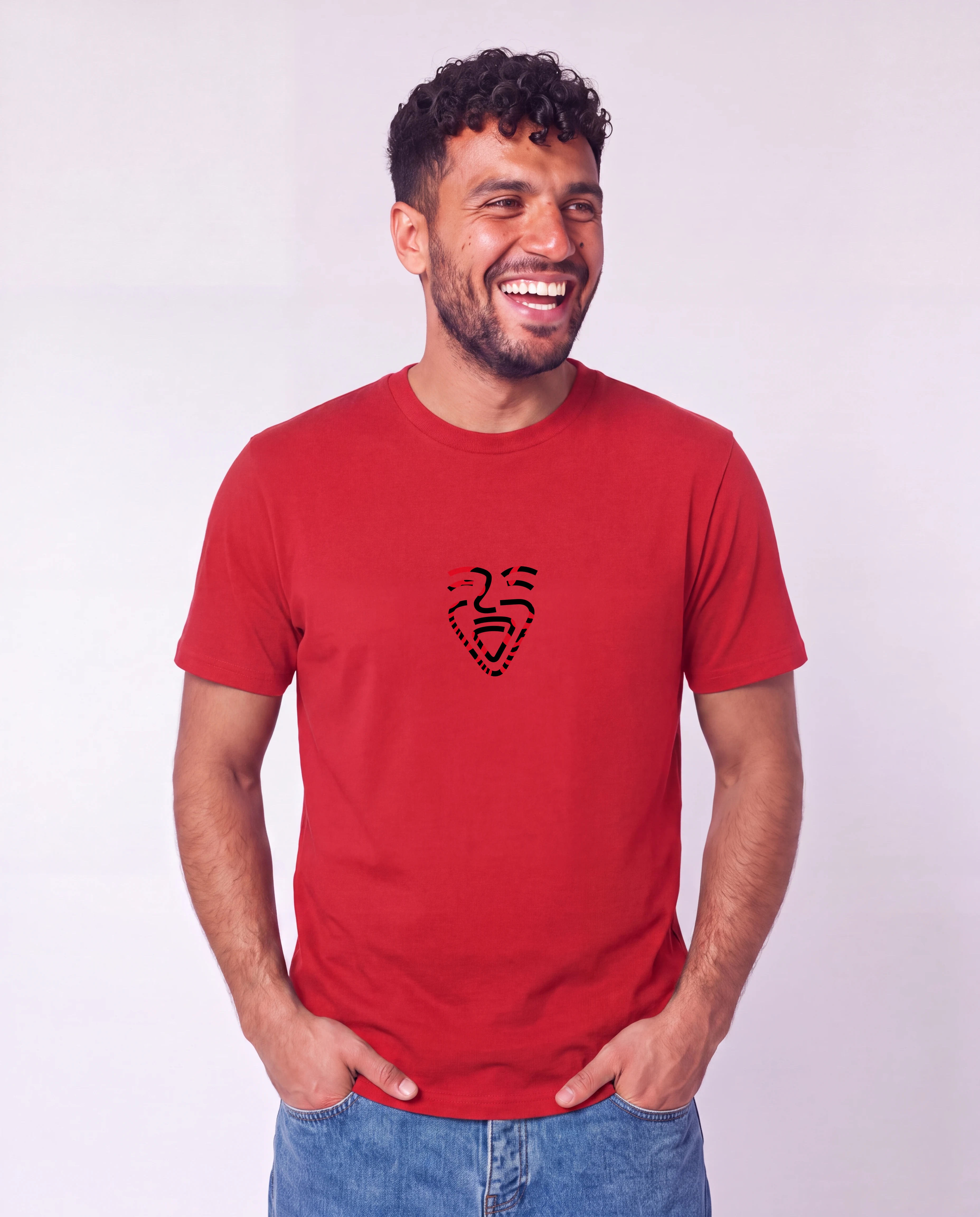 Albanien Shirt Red – Mann Taschen
