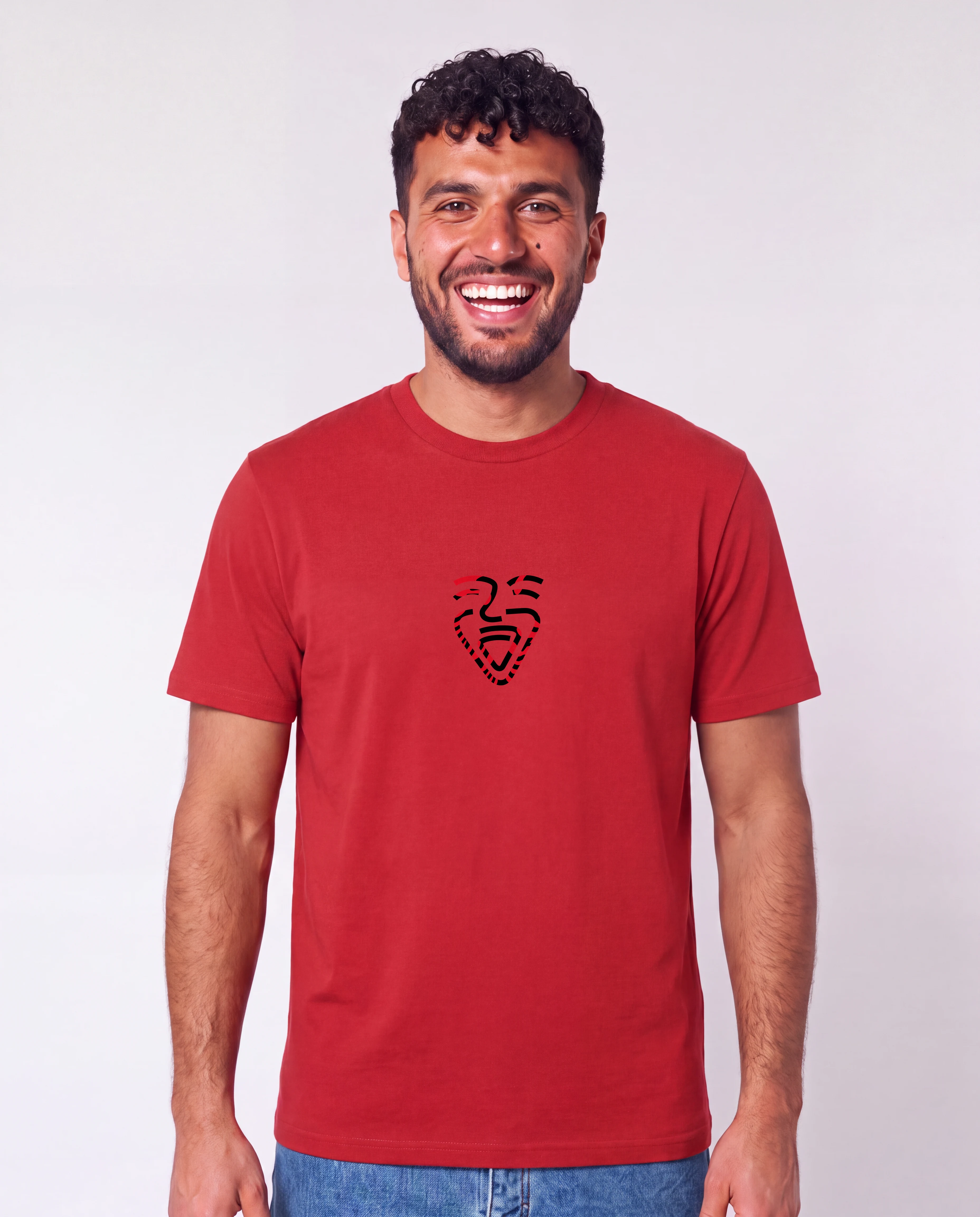 Albanien Shirt Red – Mann frontal