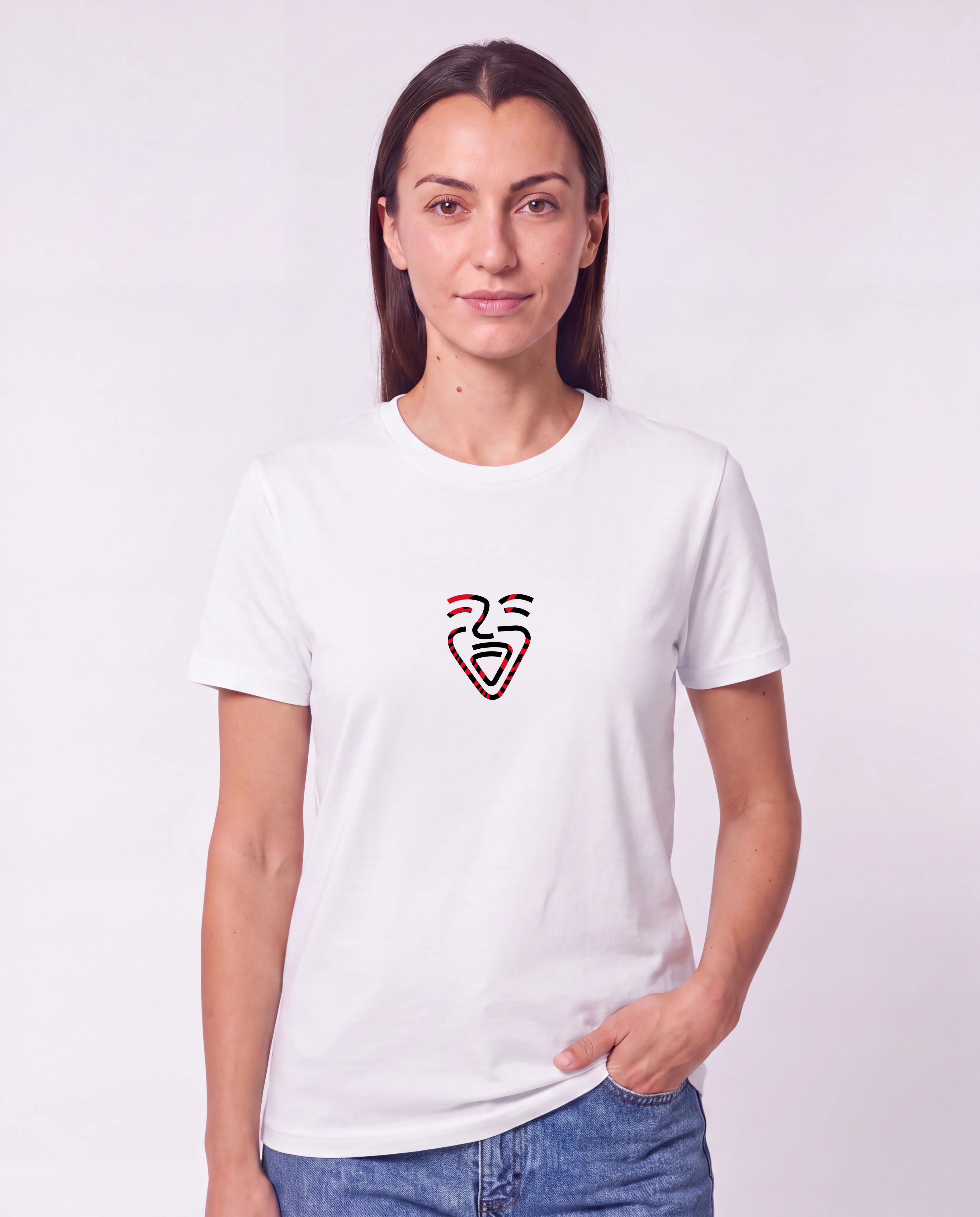 Albanien Shirt White – Frau Hüfte