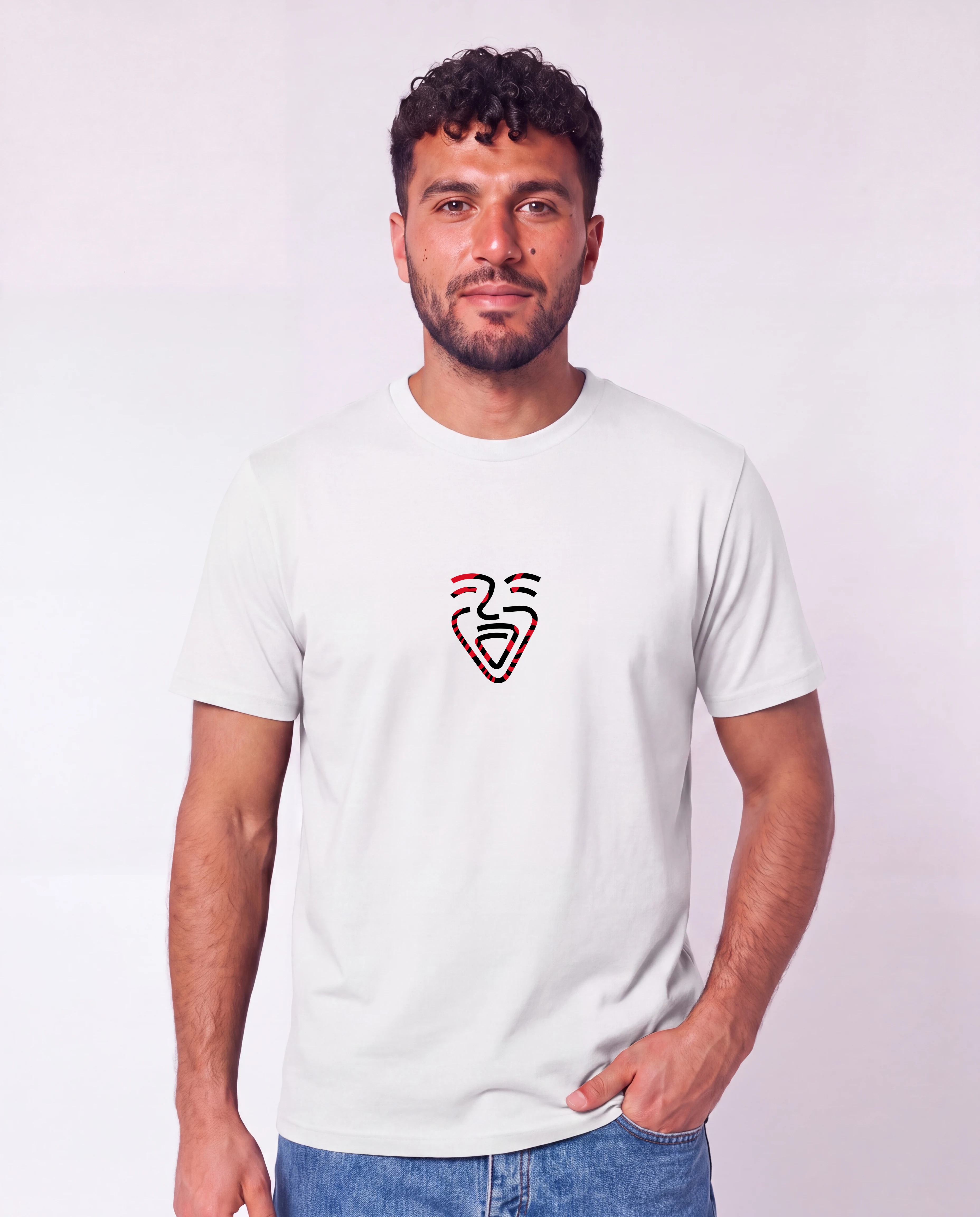 Albanien Shirt White – Mann Hüfte