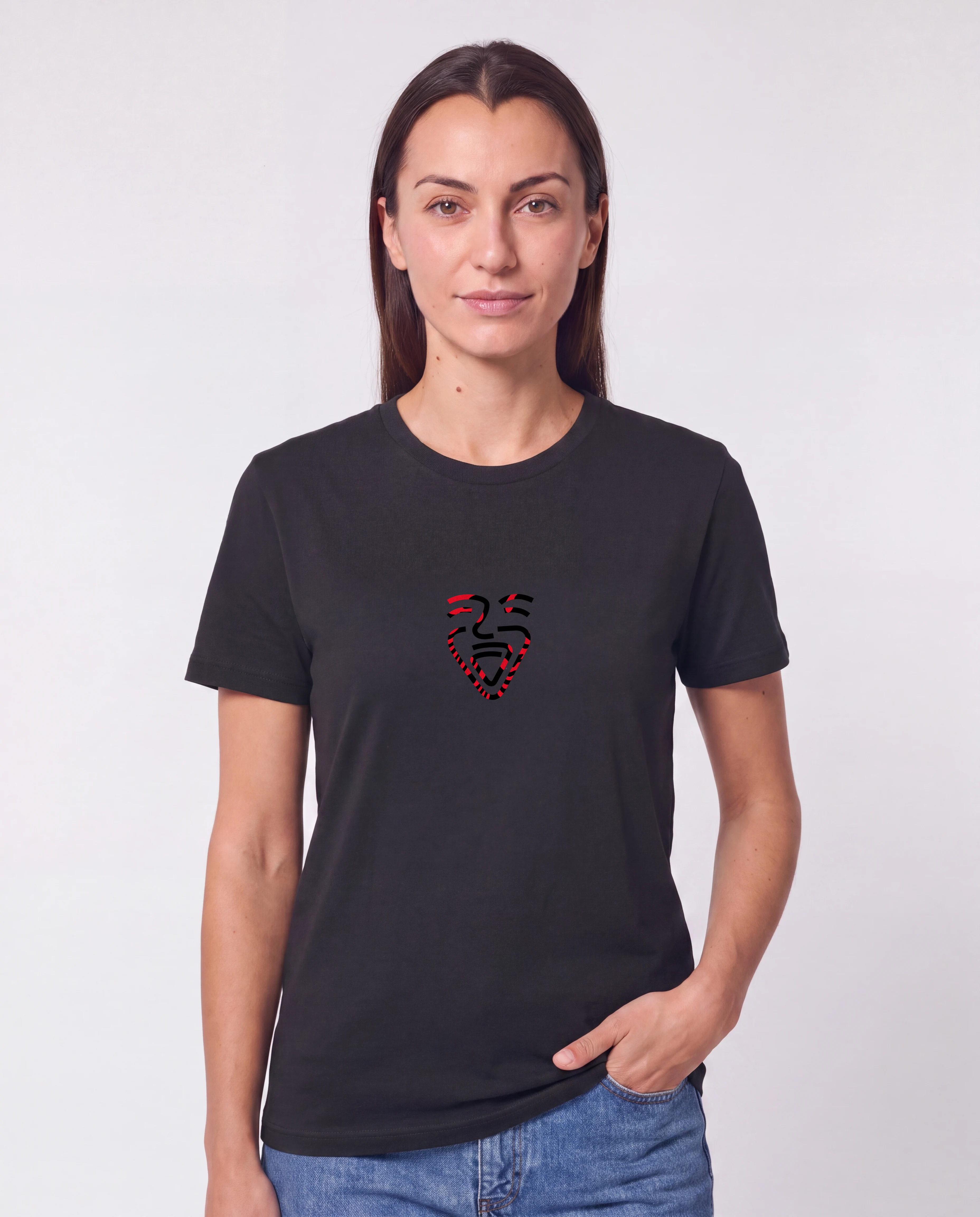 Albanien Shirt schwarz – Frau Hüfte
