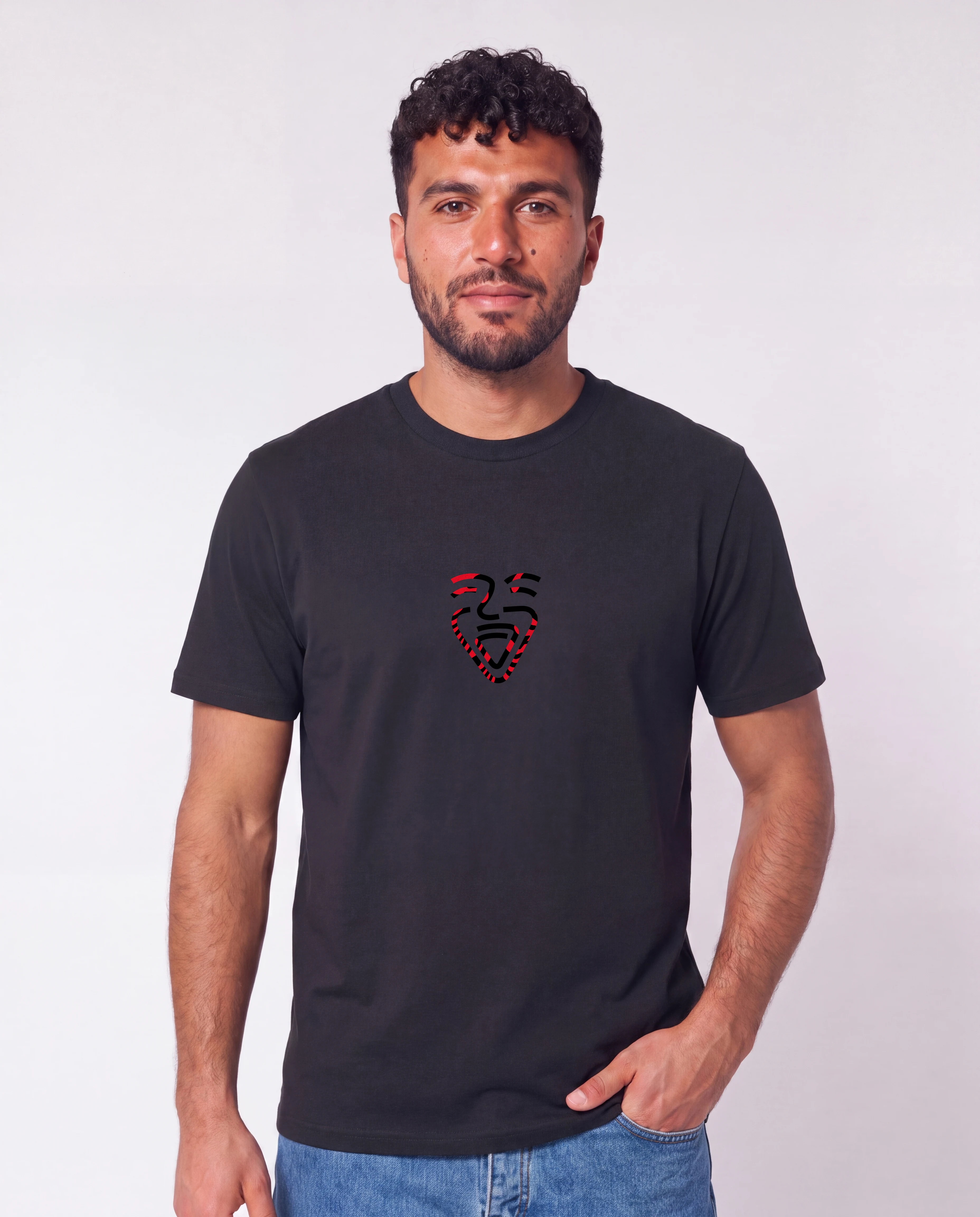 Albanien Shirt schwarz – Mann Hüfte