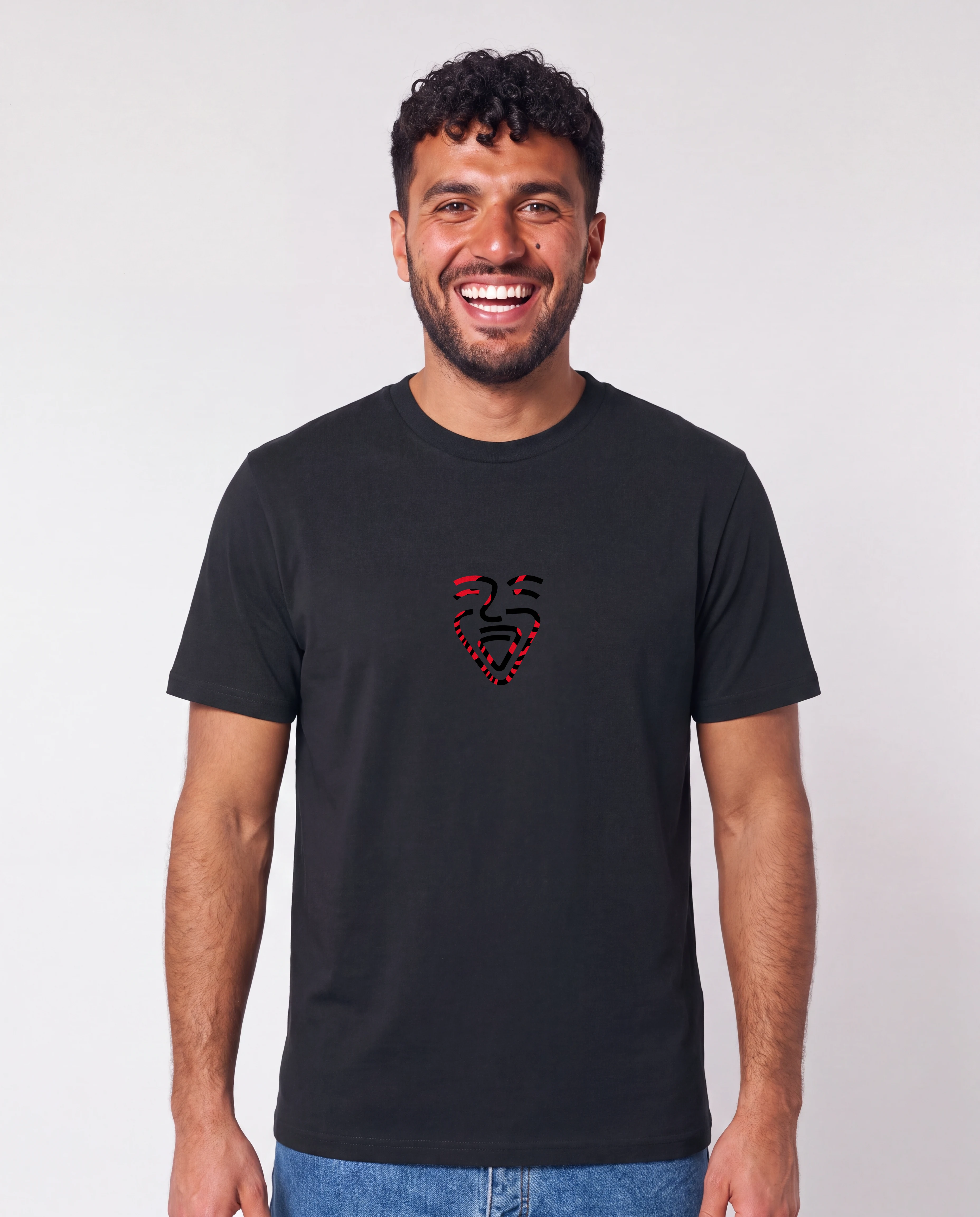 Albanien Shirt schwarz – Mann frontal