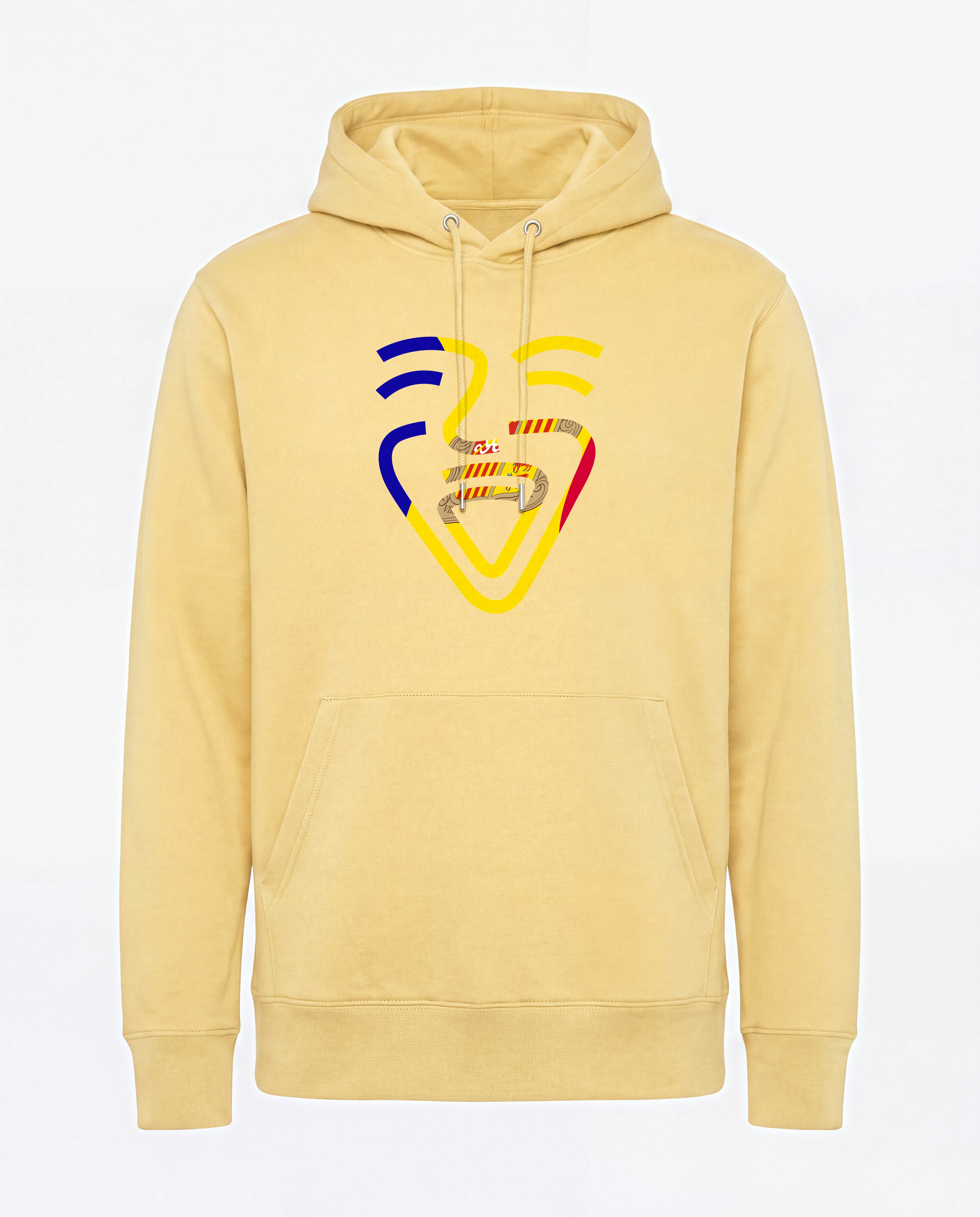 Andorra Hoodie in Viva Yellow, freihängend