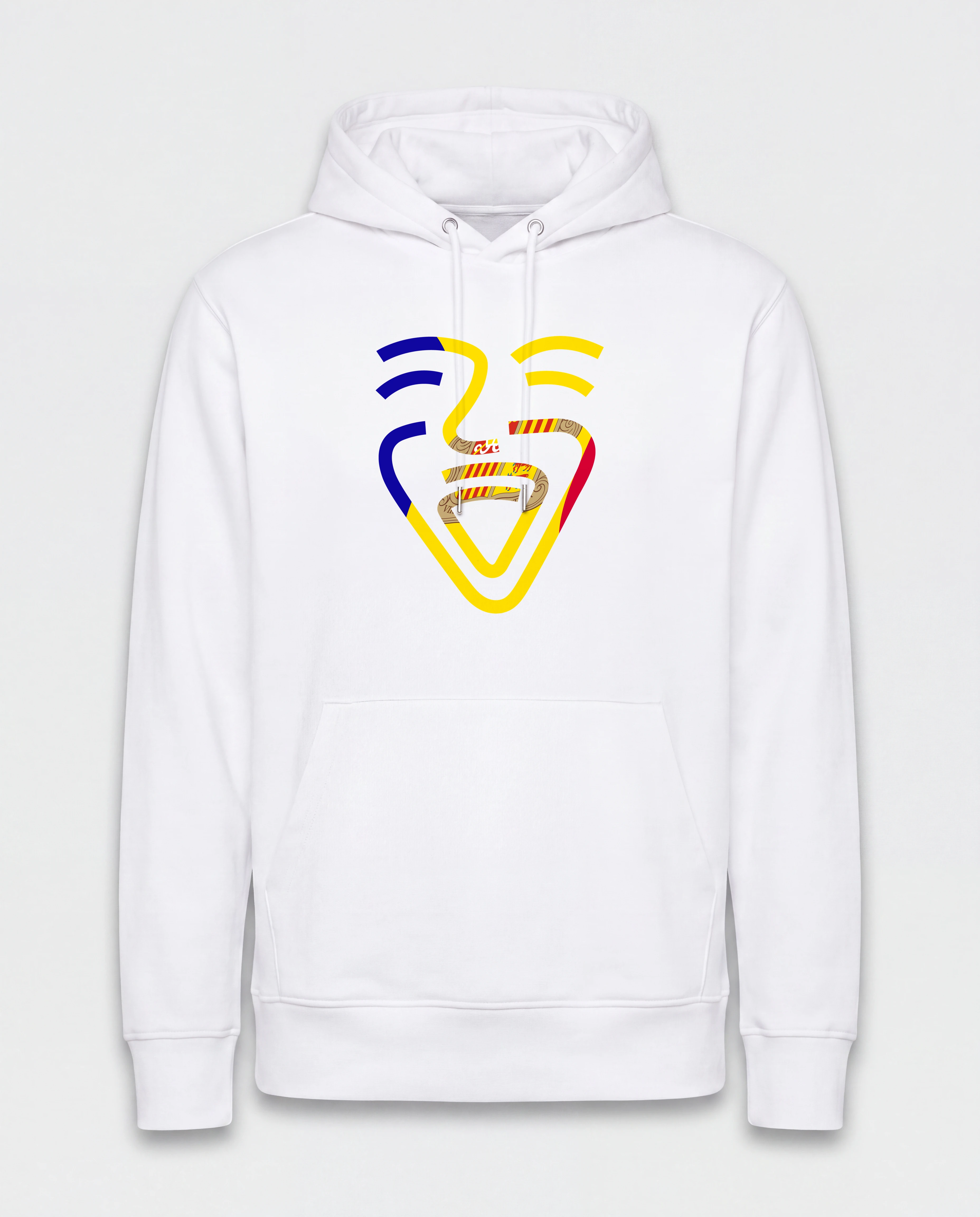 Andorra Hoodie in White, freihängend