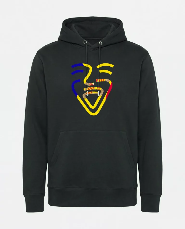 Andorra Hoodie in Schwarz, freihängend