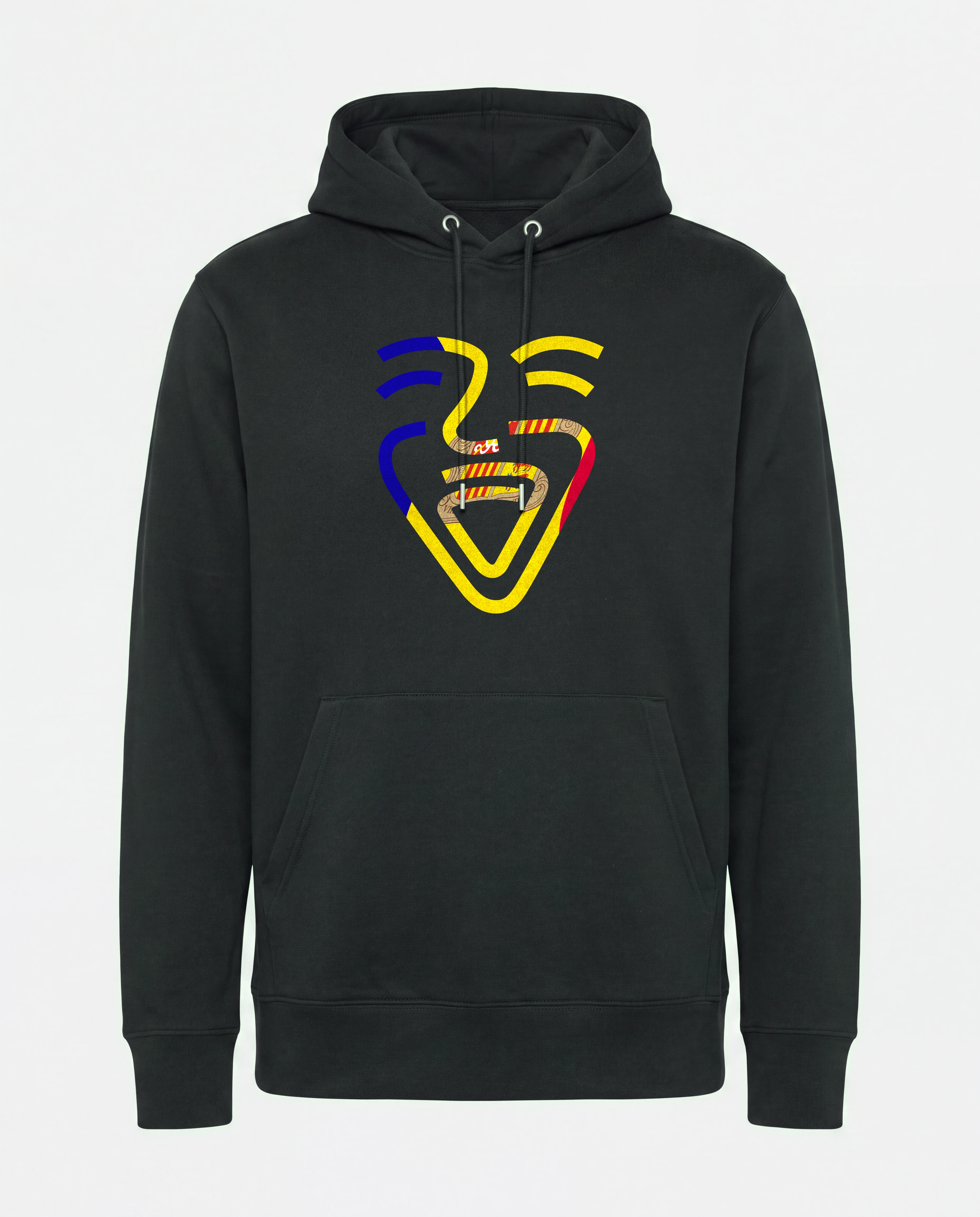 Andorra Hoodie in Schwarz, freihängend
