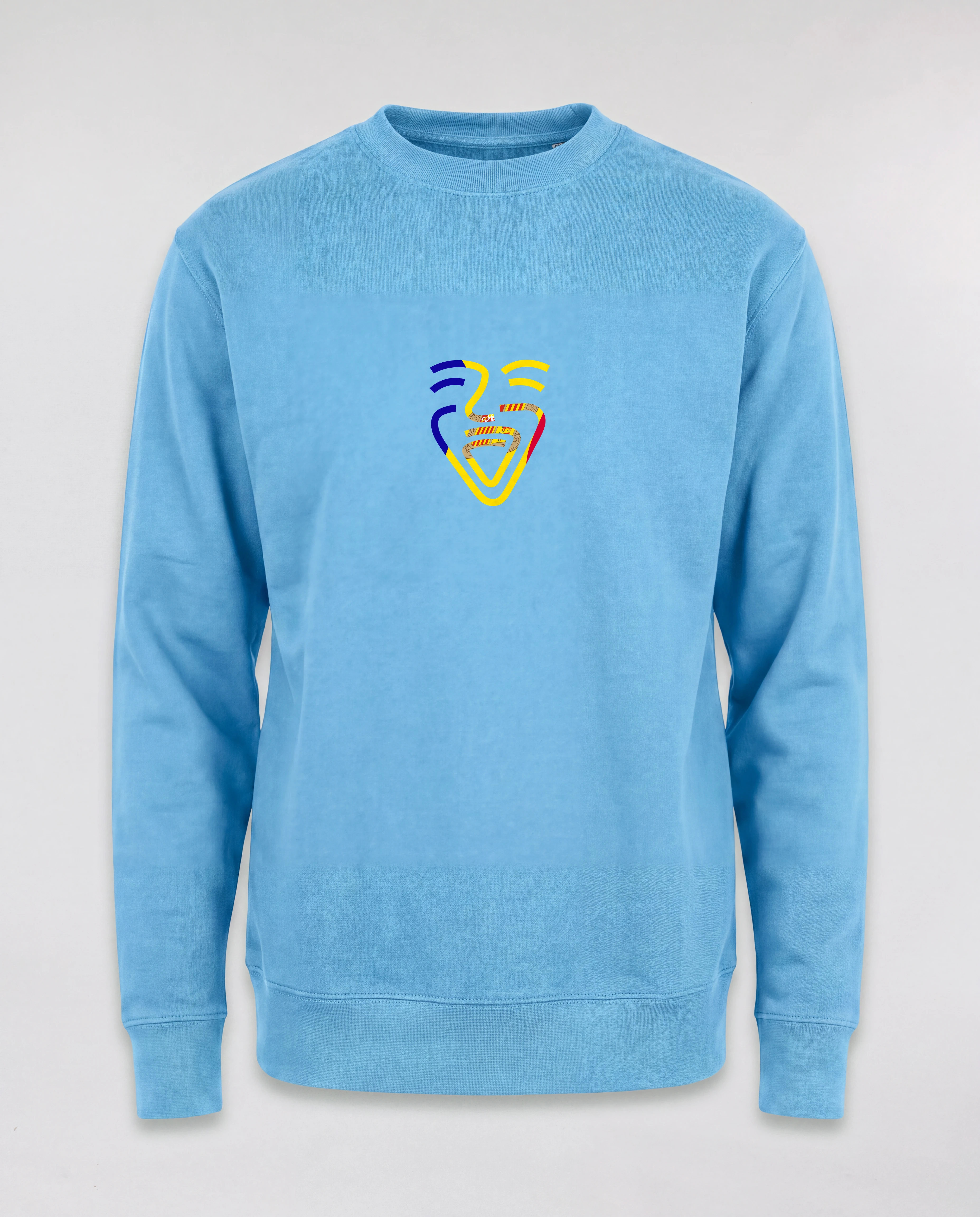 Andorra Sweater in Aqua Blue, freihängend
