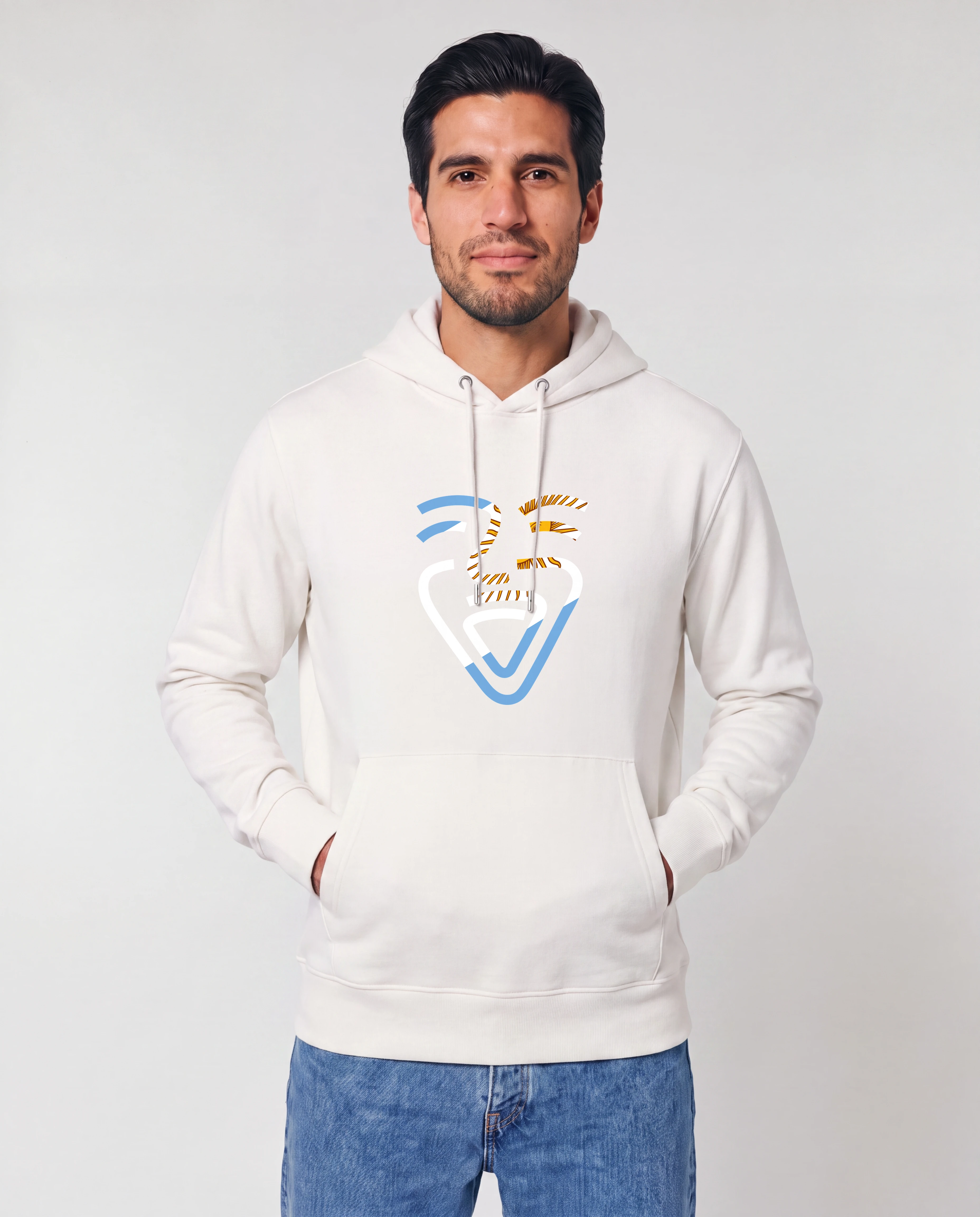 OneFam Argentinien Hoodie White Mann Taschen